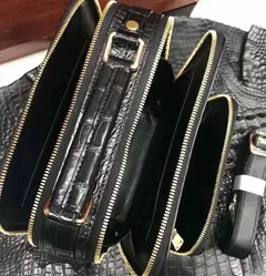 Crocodile Leather Head Cut Shoulder Bag HCB015 image 6