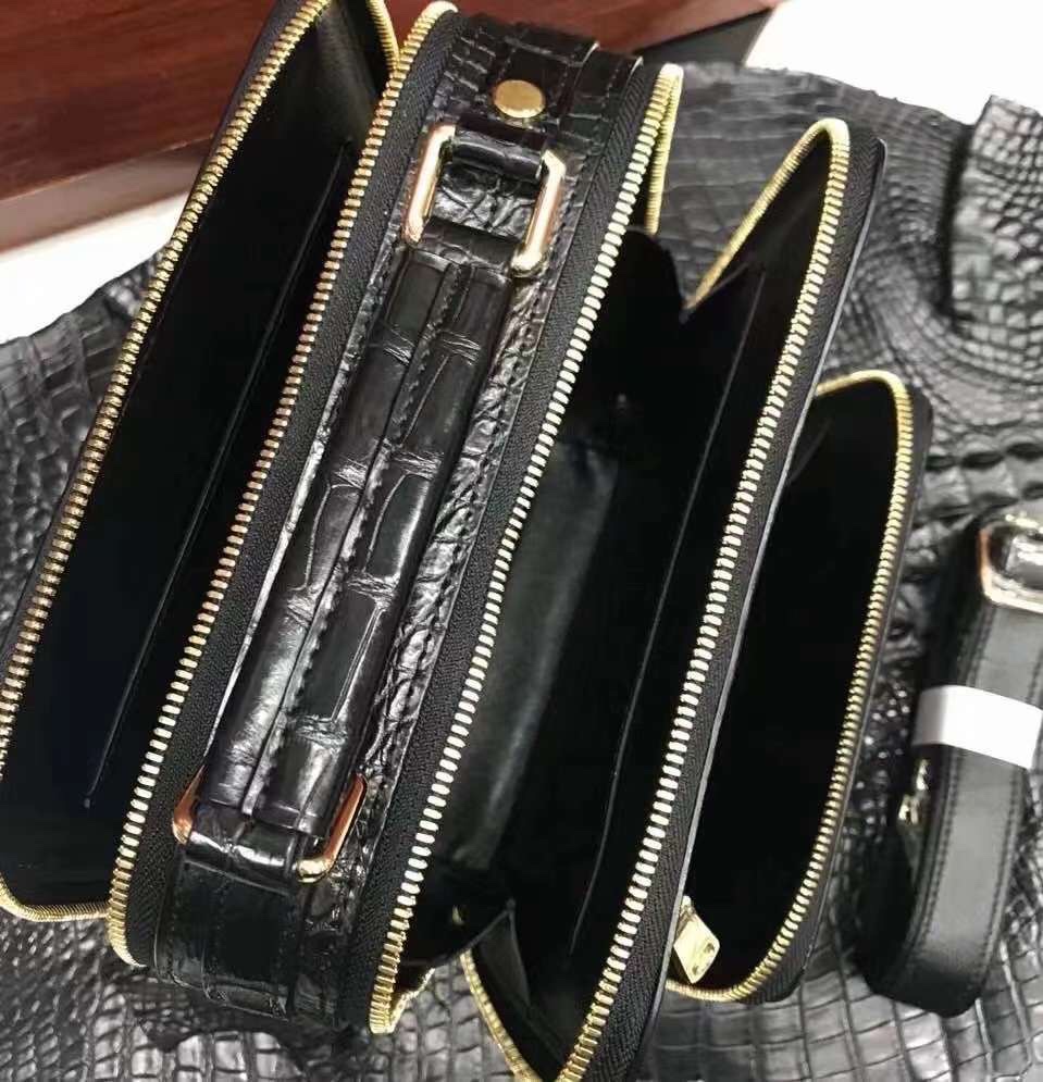 Crocodile Leather Head Cut Shoulder Bag HCB015 photo 6