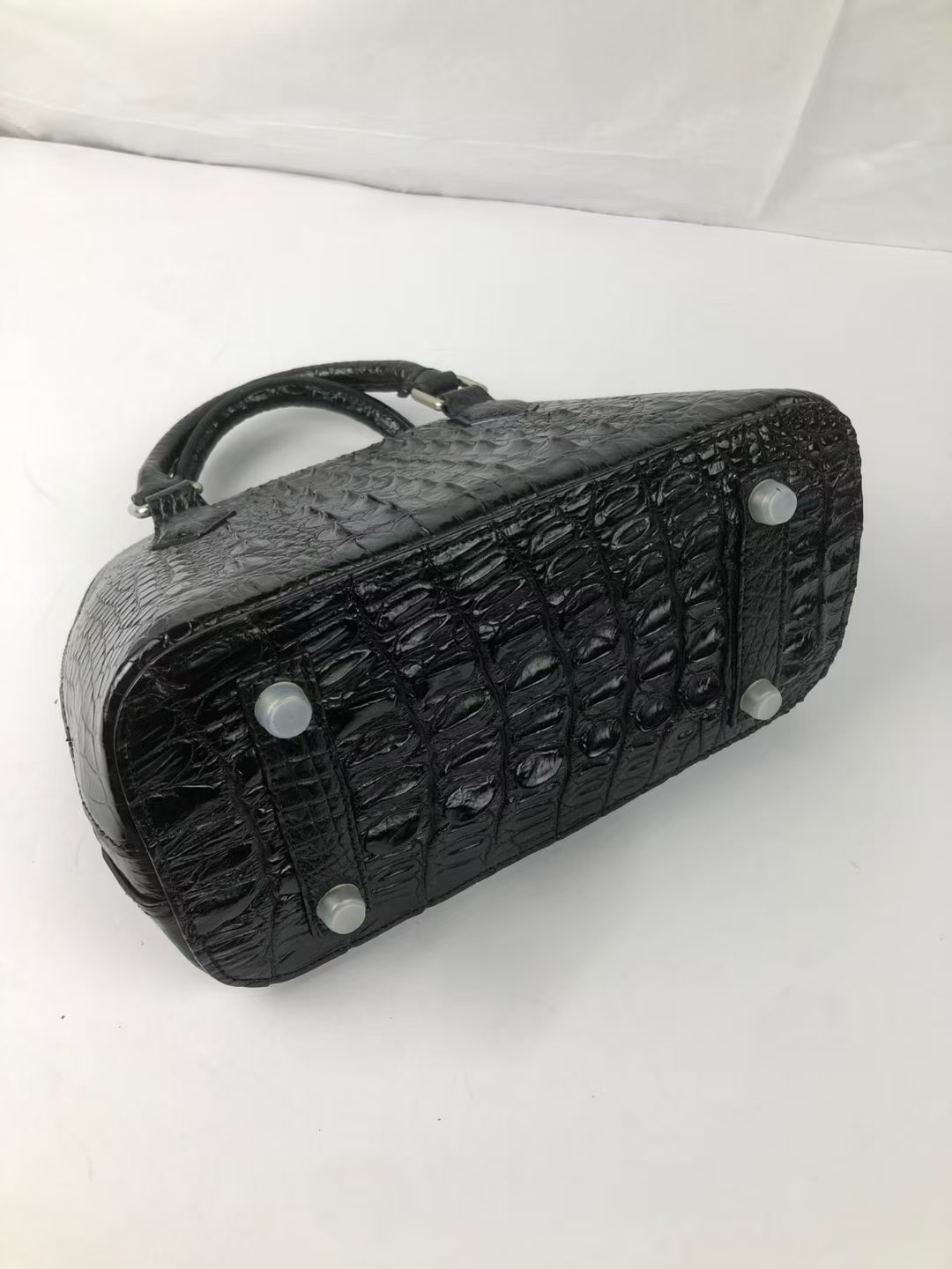 Crocodile Leather Hornback 25 x 13 x 18cm Shell Bag HCB016 photo 3