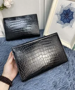 Crocodile Leather Men's Hornback 26 x 17 x 5cm Clutch Bag HCB017 image 1