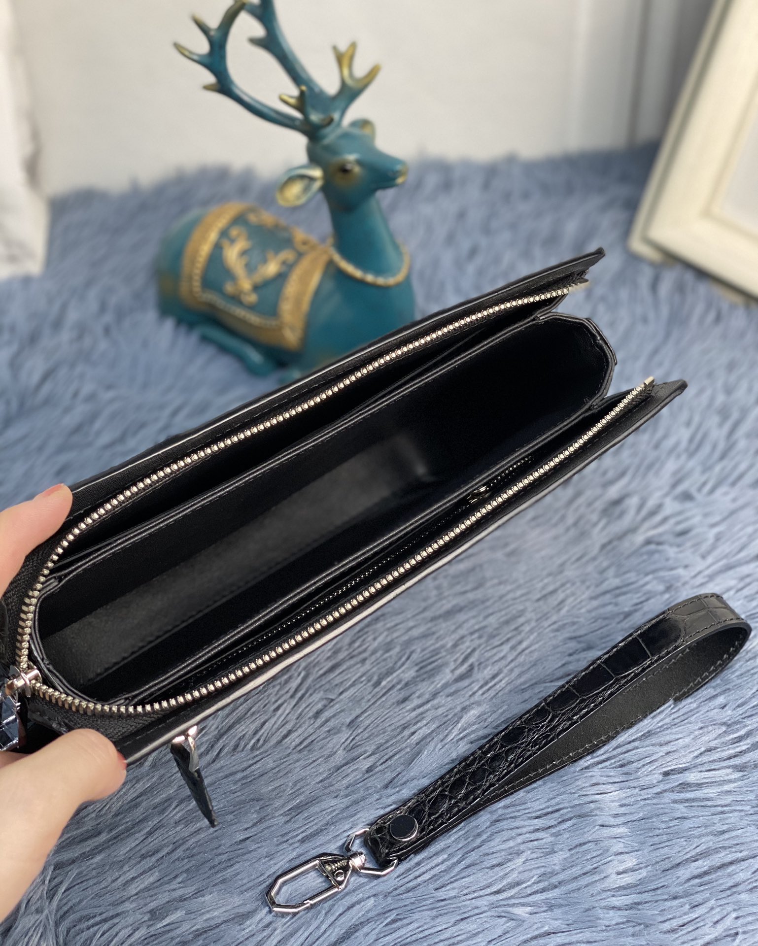 Crocodile Leather Men's Hornback 26 x 17 x 5cm Clutch Bag HCB017 photo 7
