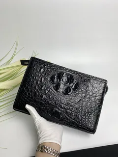 Crocodile Leather Men's Hornback Clutch Bag HCB019 image 3