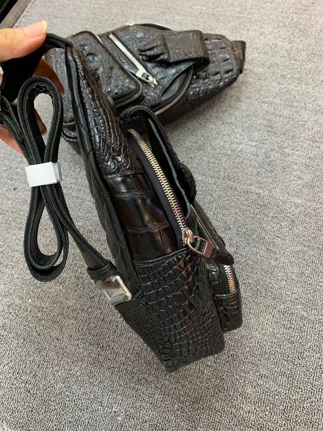 Crocodile Leather Hornback Chest Bag HCB020 image 5