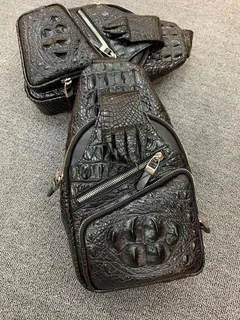 Crocodile Leather Hornback Chest Bag HCB020 image 7