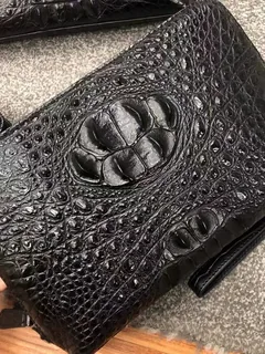 Crocodile Leather Hornback Shell Bag HCB021 image 3