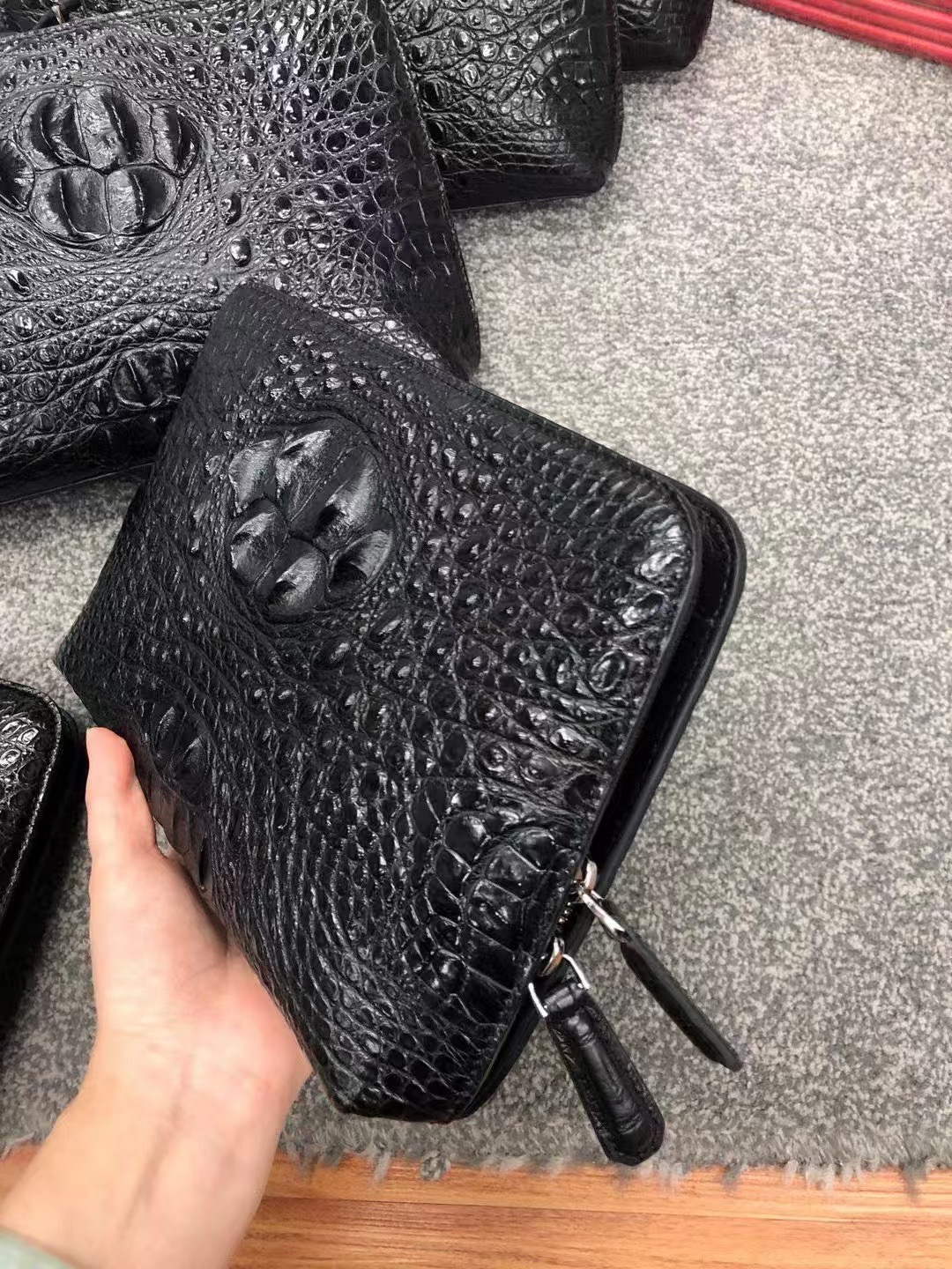 Crocodile Leather Hornback Shell Bag HCB021 image 4