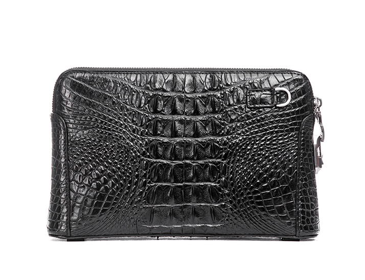 Crocodile Leather Men's Brown Clutch Bag HCB022 image 2