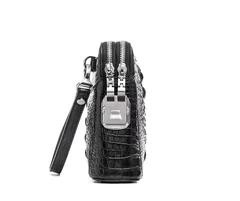 Crocodile Leather Men's Brown Clutch Bag HCB022 image 5