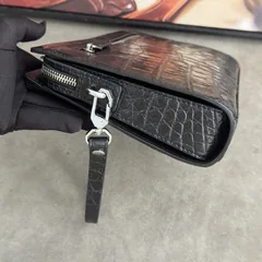 Crocodile Leather Belly Cut Clutch Bag HCB024 image 4