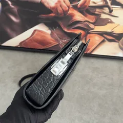 Crocodile Leather Belly Cut Clutch Bag HCB024 image 6