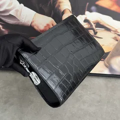 Crocodile Leather Belly Cut Clutch Bag HCB024 image 7