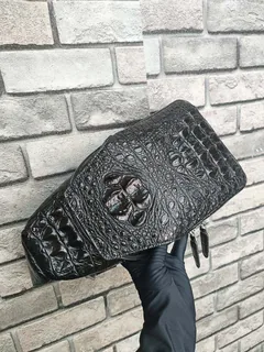 Crocodile Leather Men's Water-Dyed Chest Bag HCB025 image 6