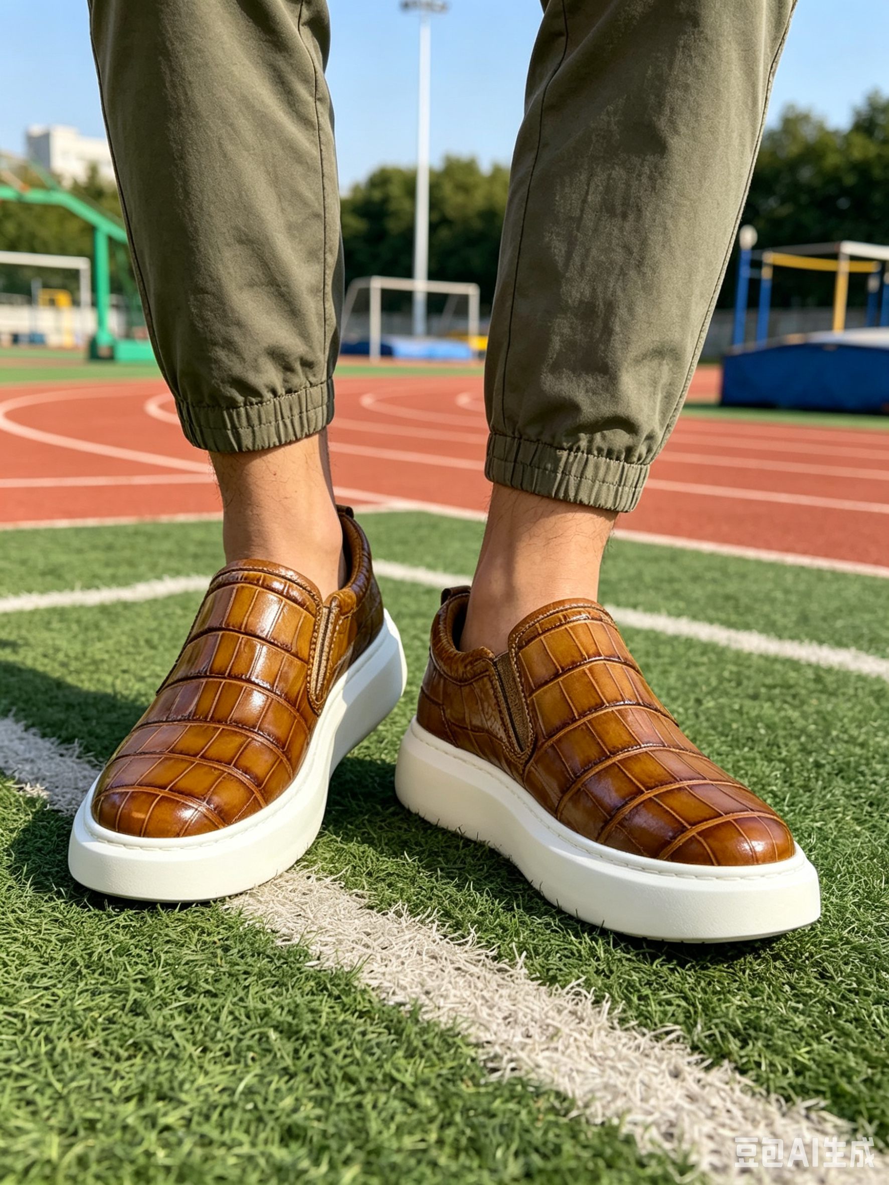 Crocodile Leather Washed Handmade Shoes F049 photo 7