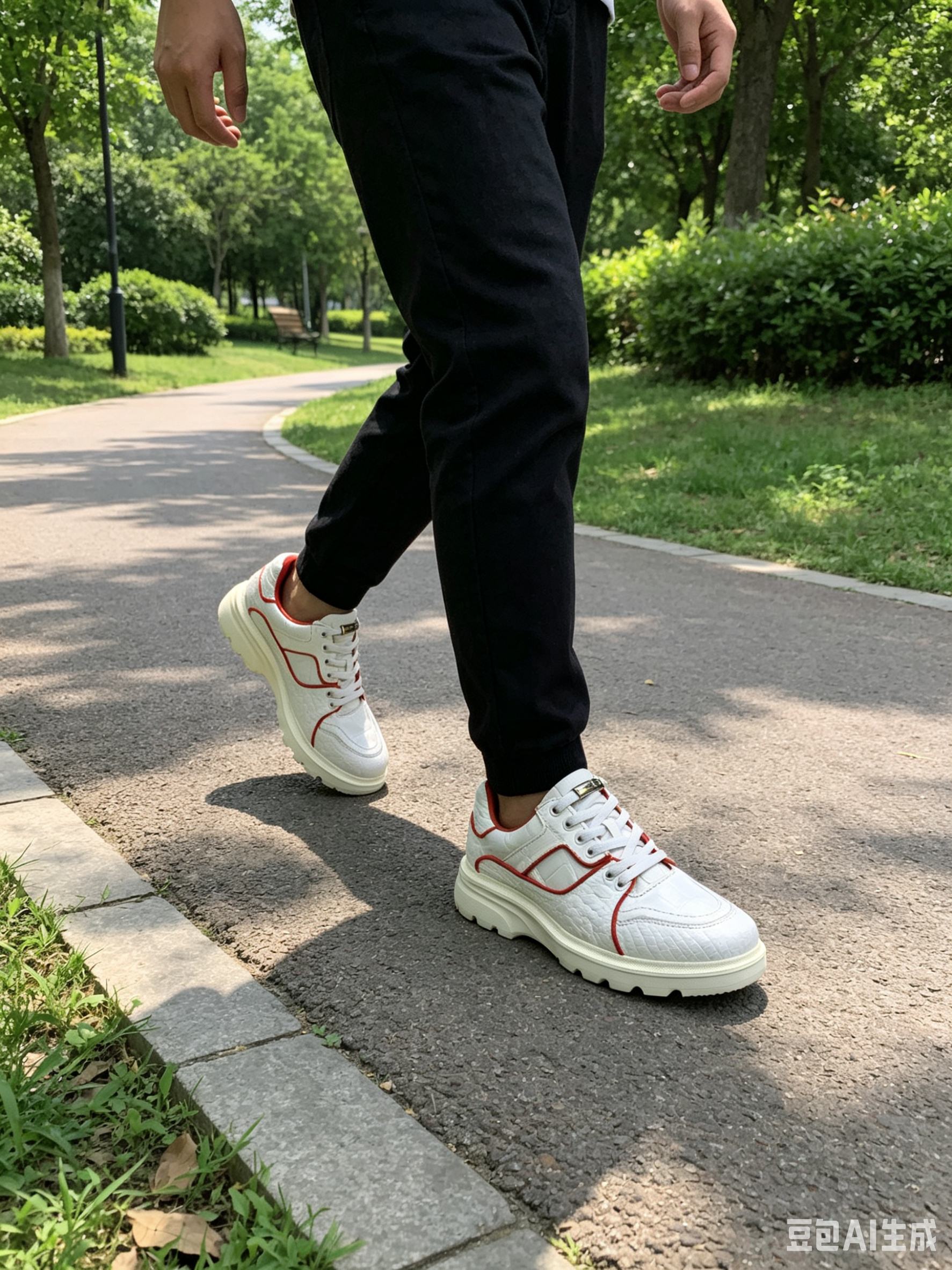 Crocodile Leather Men's White Custom Casual Shoes F051