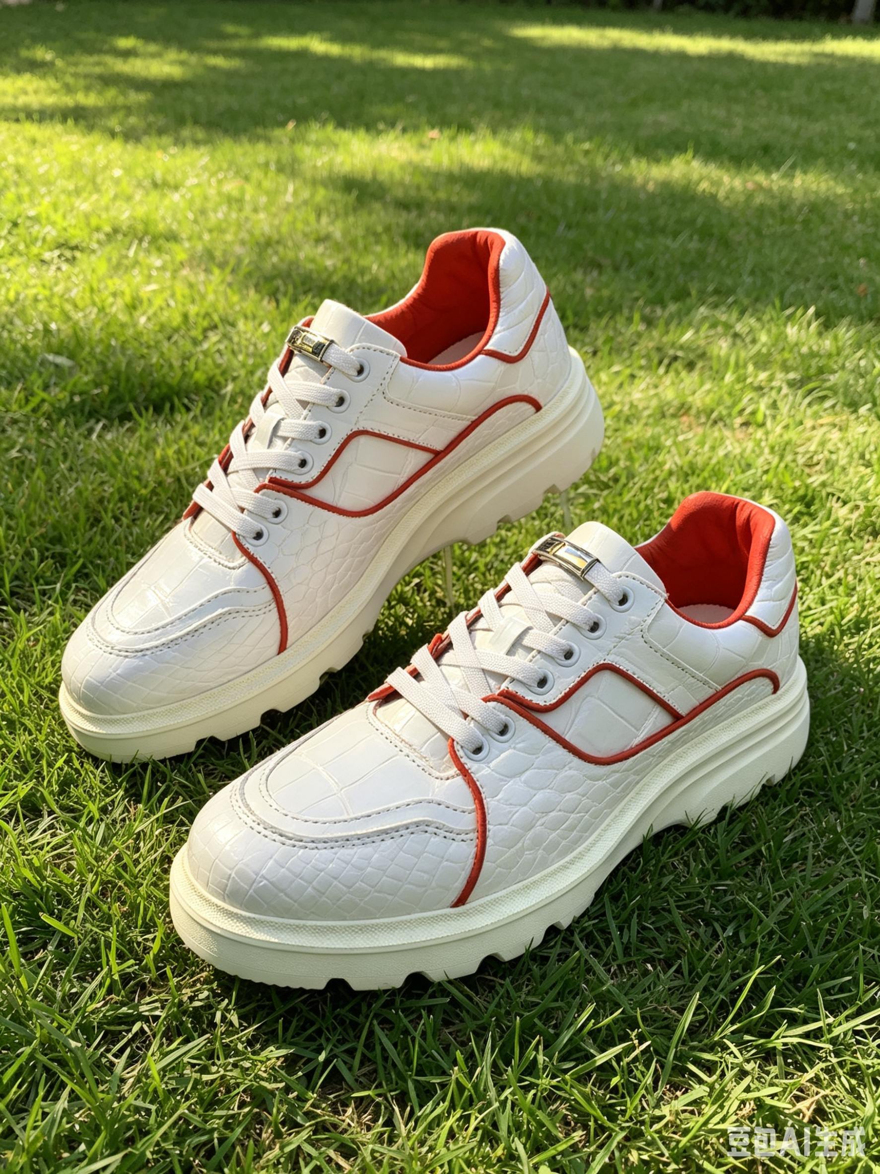 Crocodile Leather Men's White Custom Casual Shoes F051 photo 3