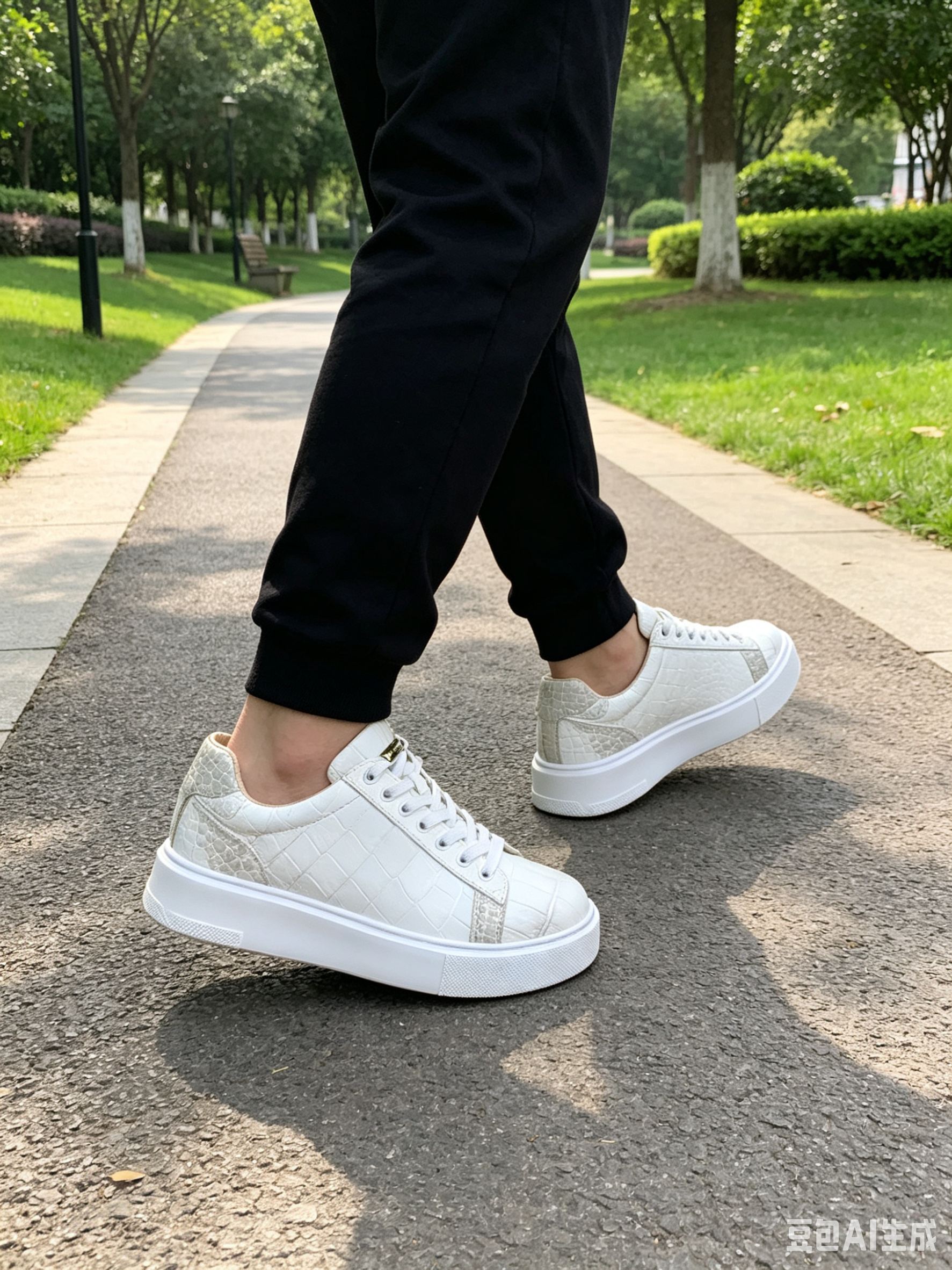 Crocodile Leather Himalayan XL Sole Low-Top Sneakers F052 photo 3