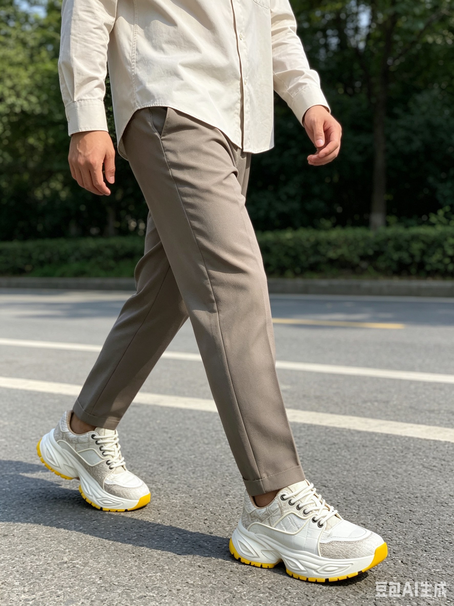 Crocodile Leather Himalayan Chunky Sneakers F053