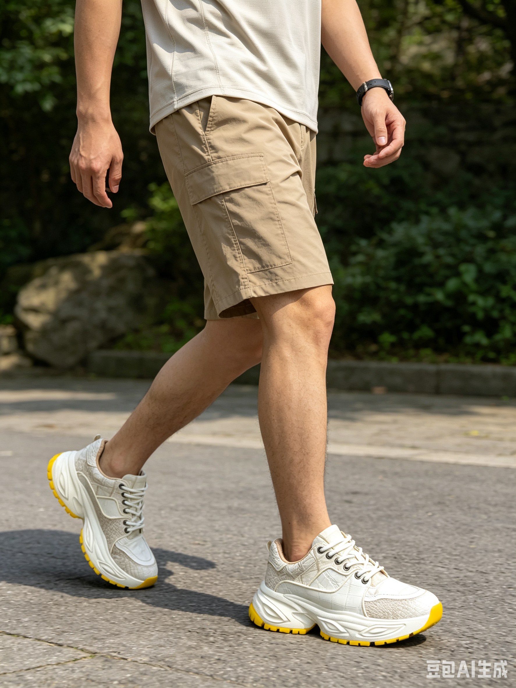 Crocodile Leather Himalayan Chunky Sneakers F053 photo 6