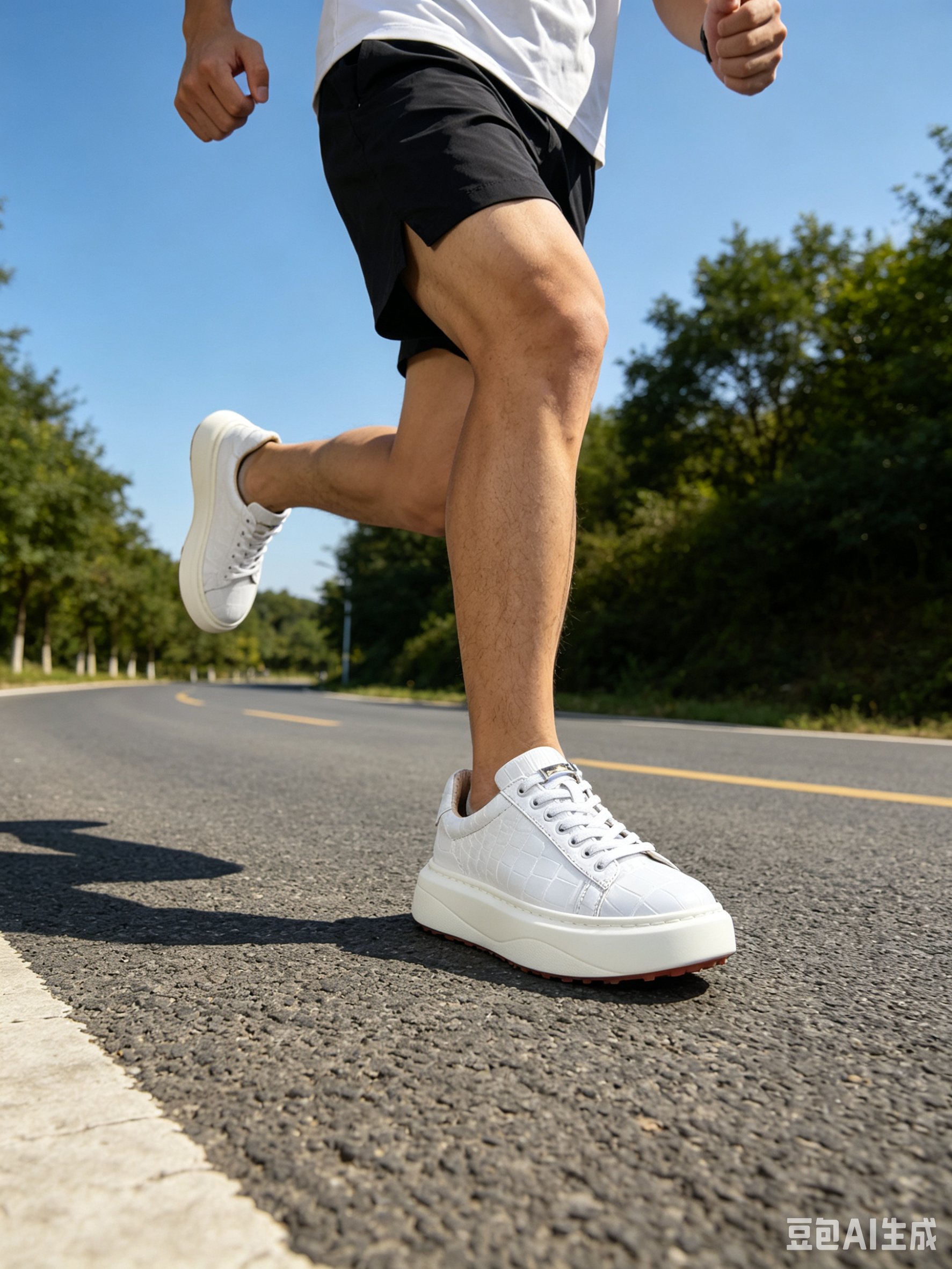 Crocodile Leather White Studded Low-Top Sneakers F057 photo 3