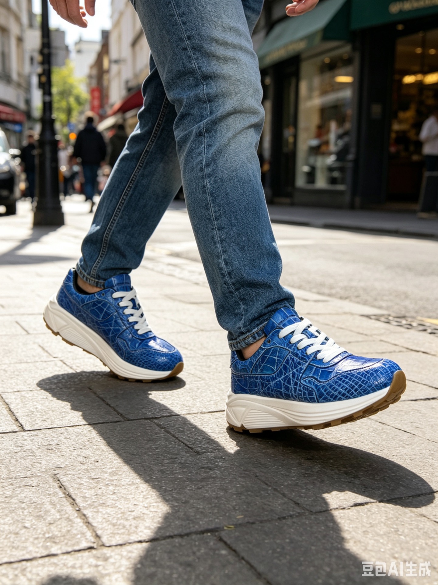 Crocodile Leather Hand-Finished Casual Shoes F065