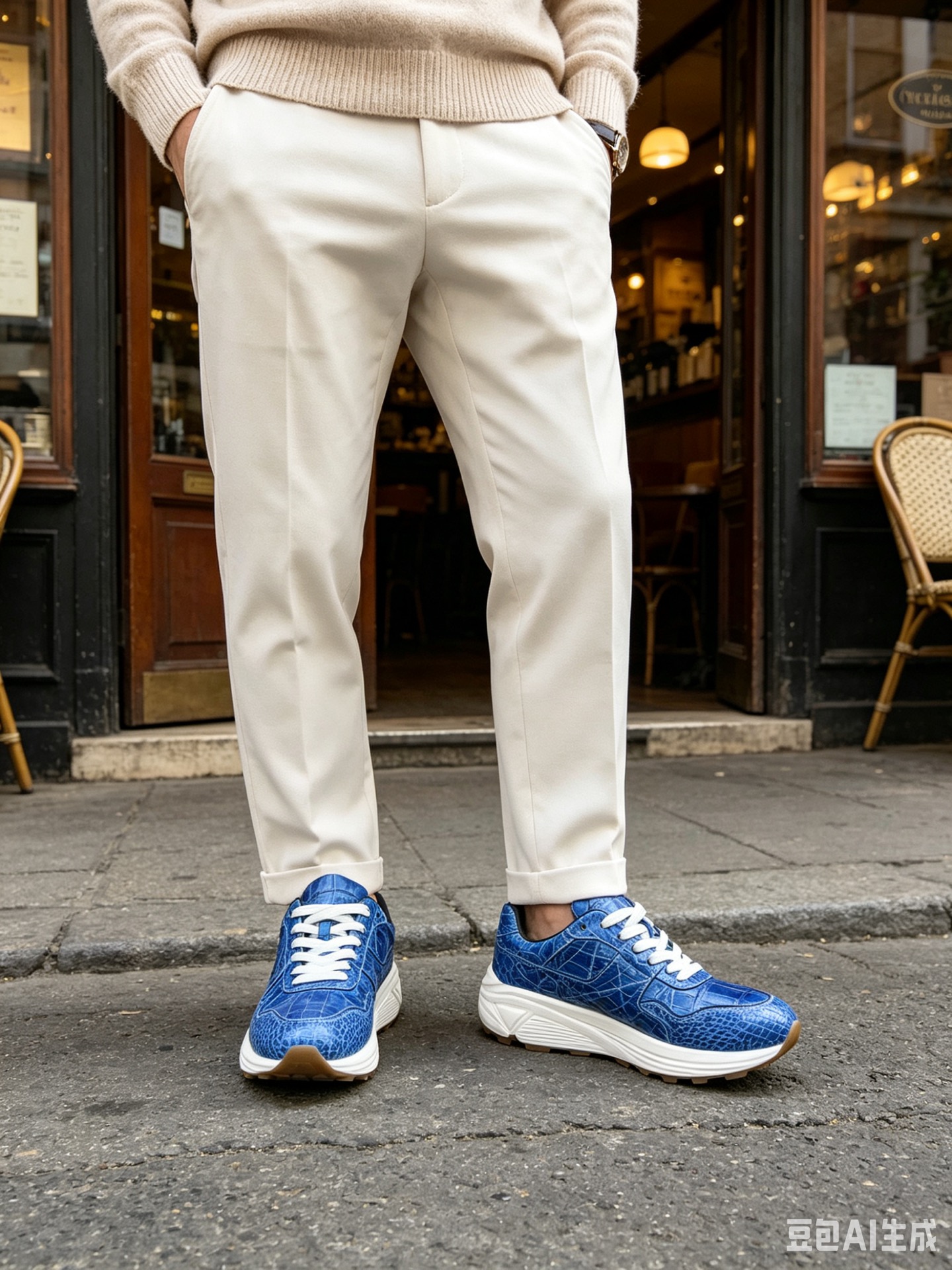 Crocodile Leather Hand-Finished Casual Shoes F065 photo 8