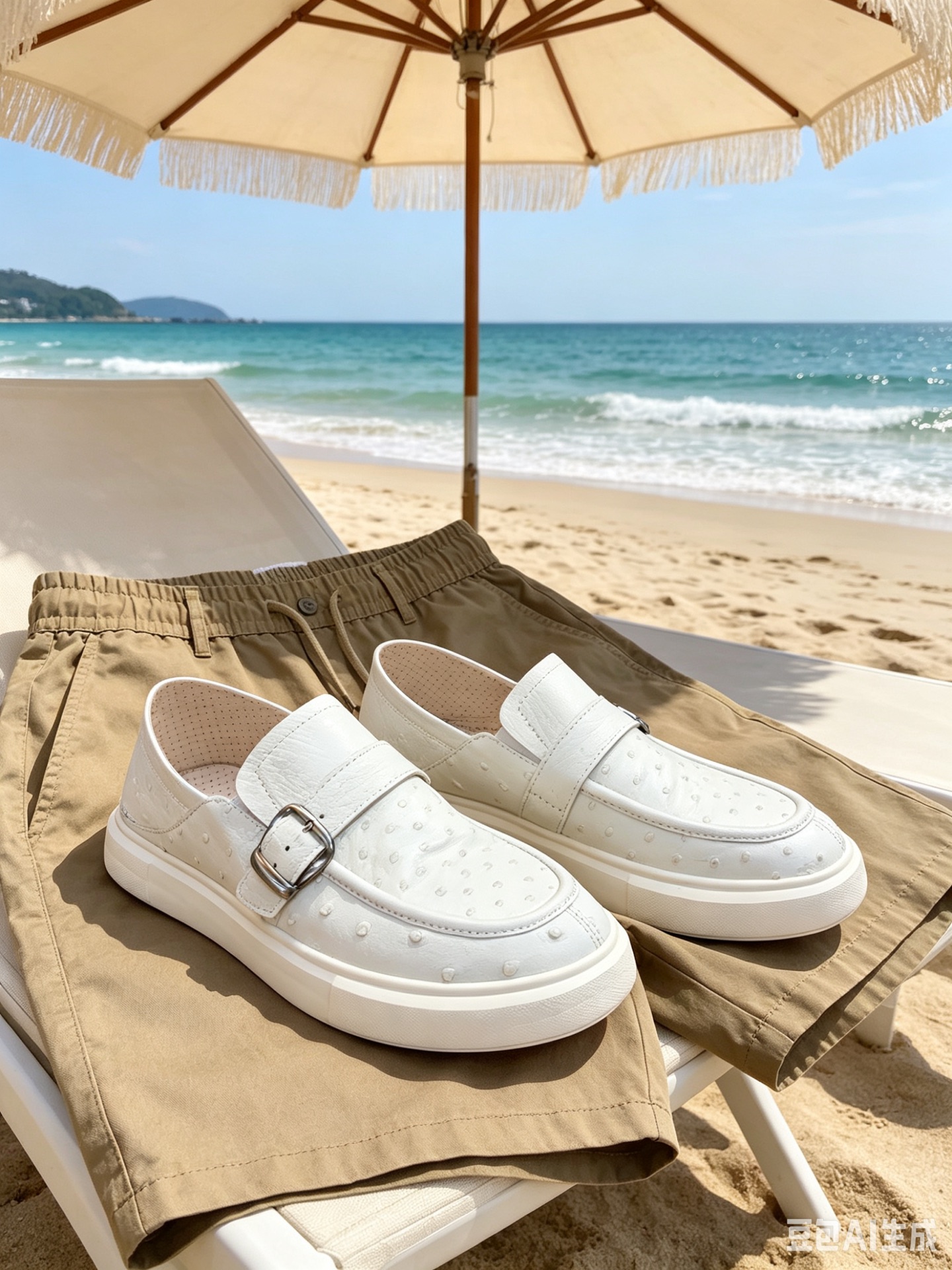 Custom Leather Convertible Heel Slip-On Sneakers F070 photo 8