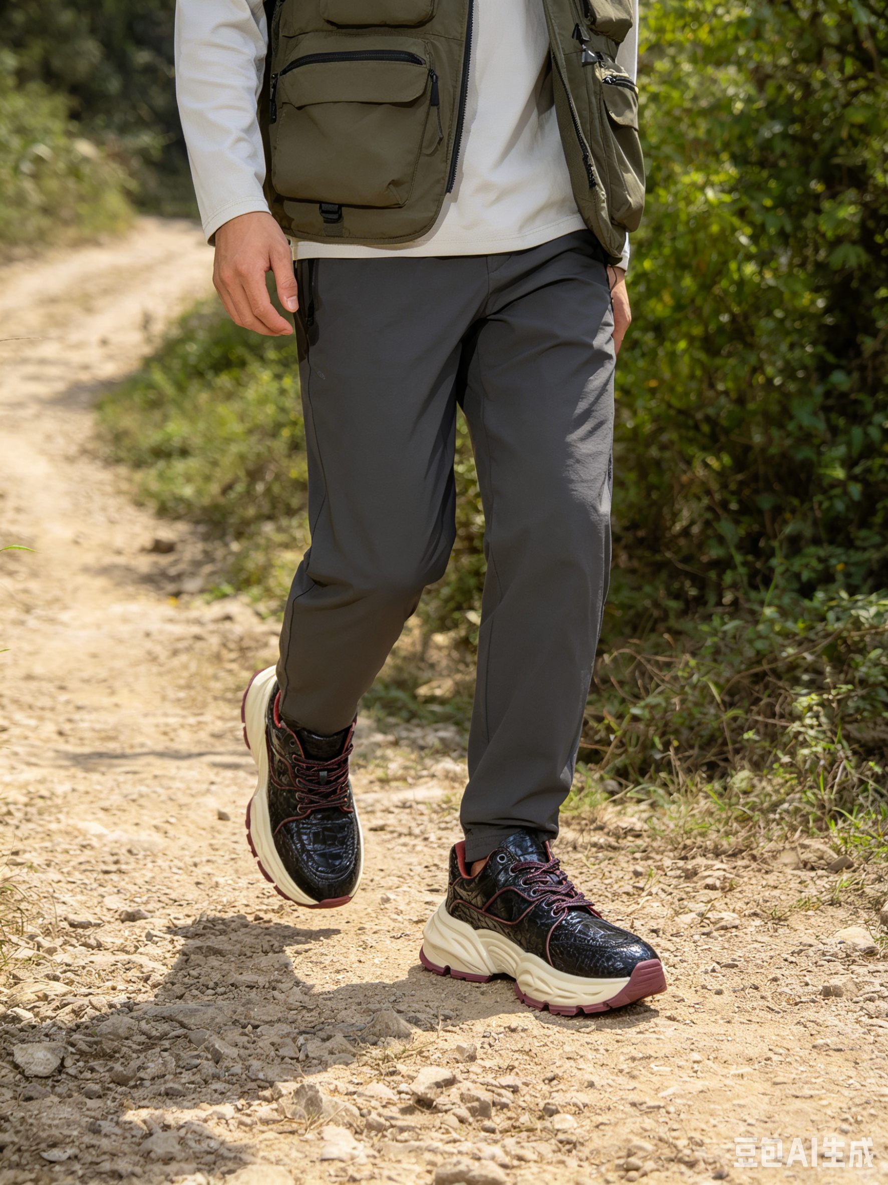 Crocodile Leather Chunky Sneakers F071 photo 4