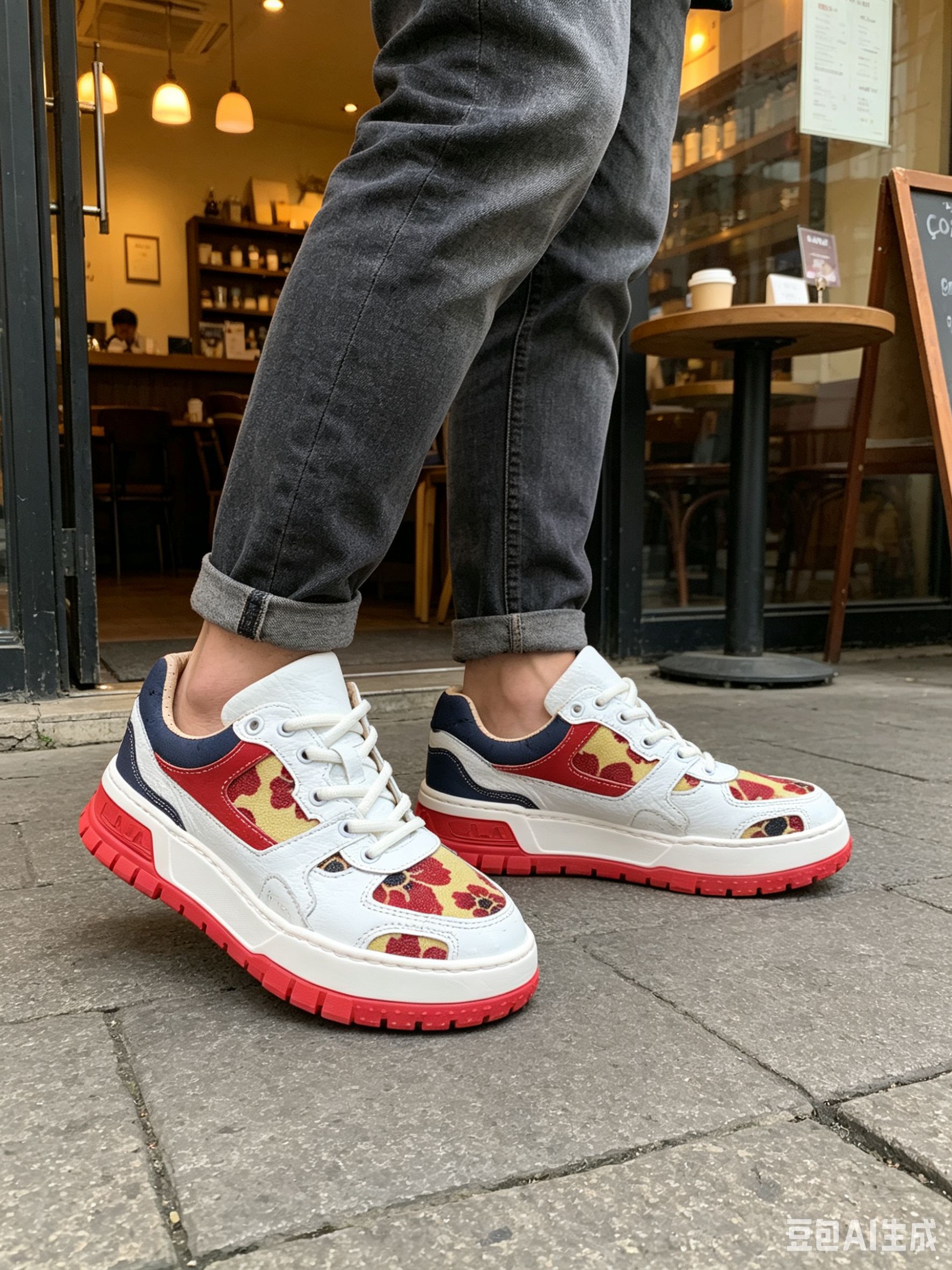 Ostrich Leather Classic Spring-Summer Casual Shoes F072