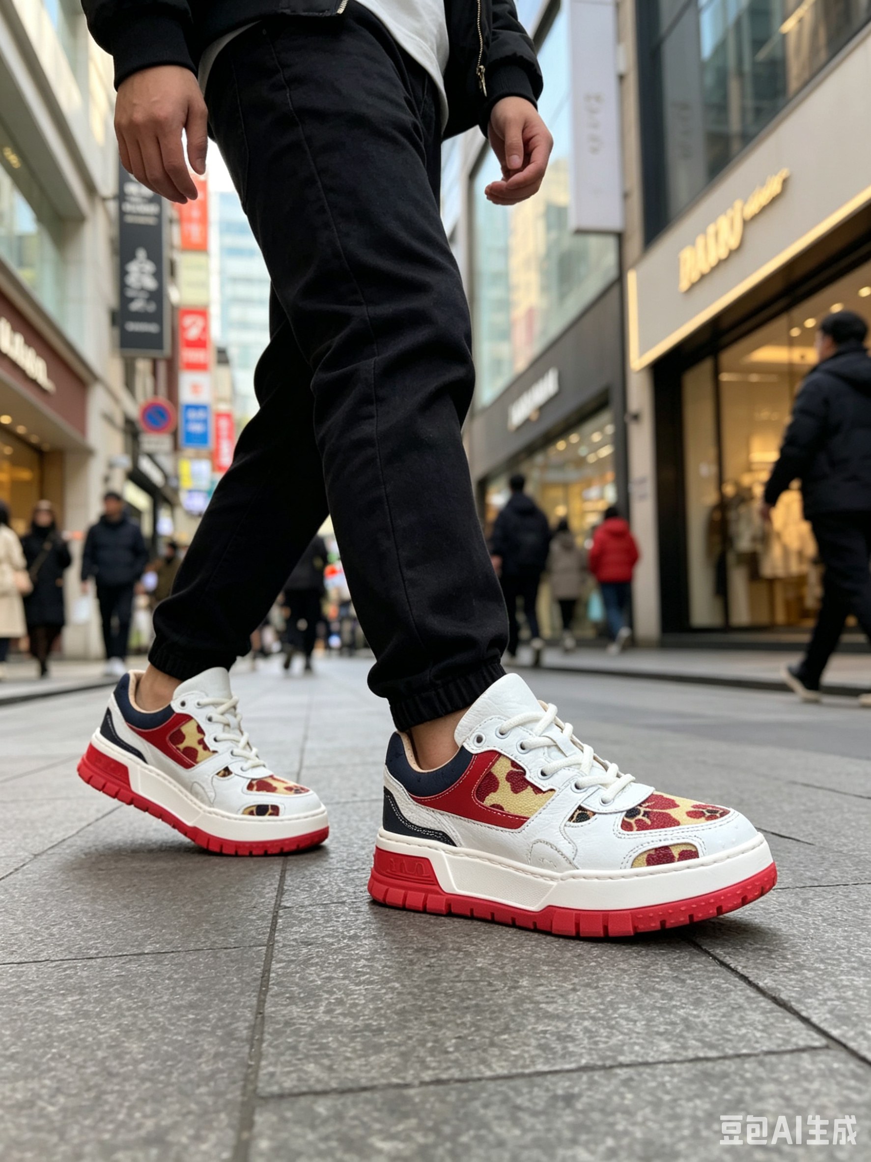 Ostrich Leather Classic Spring-Summer Casual Shoes F072 photo 5
