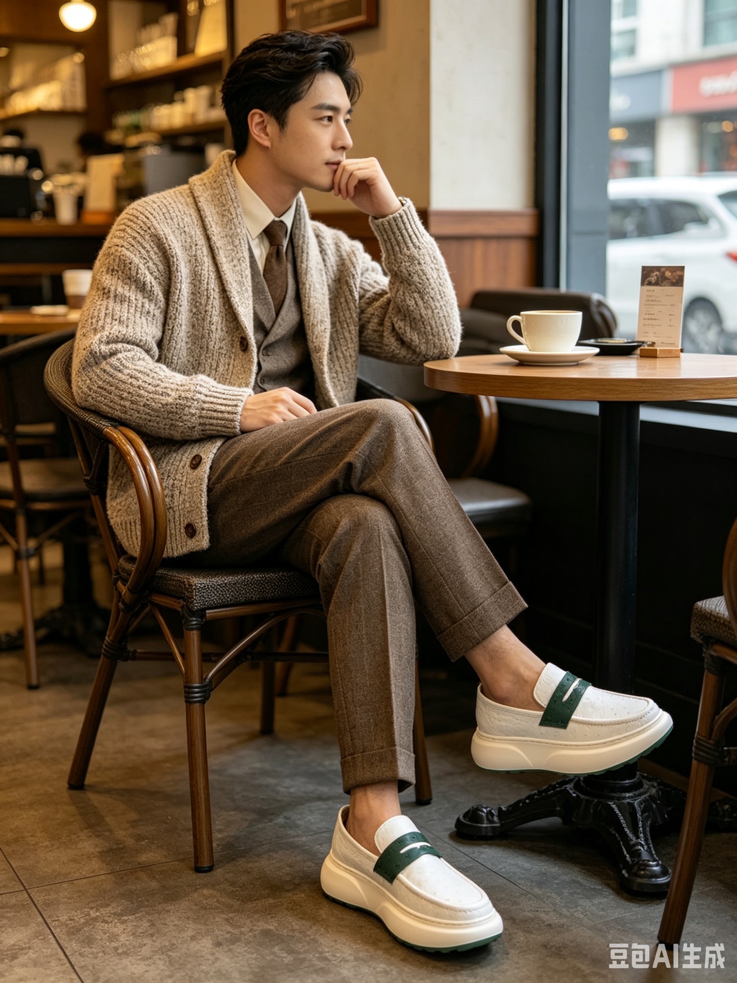 Ostrich Leather Spring-Summer Casual Shoes F075 photo 3