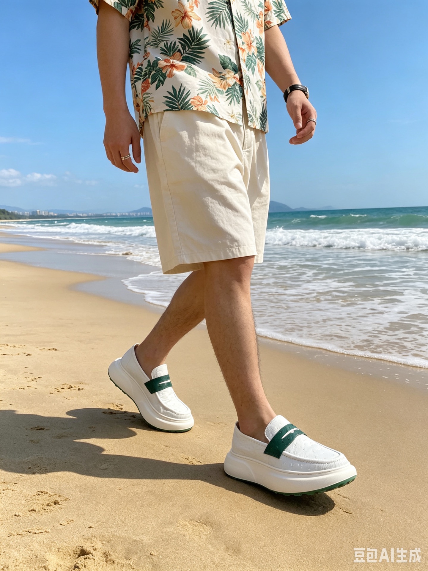 Ostrich Leather Spring-Summer Casual Shoes F075 photo 4