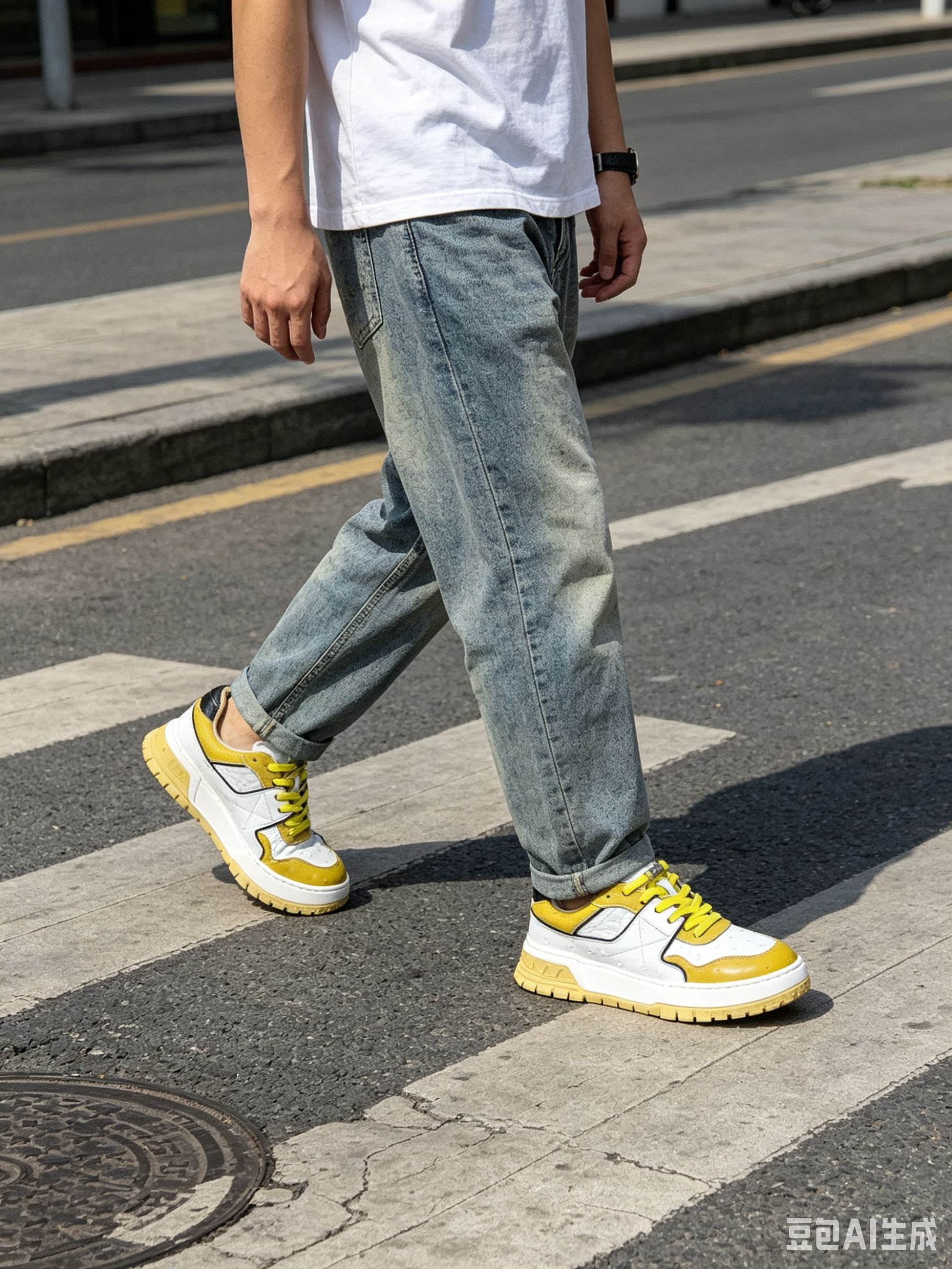Custom Leather Low-Top Sneakers F076