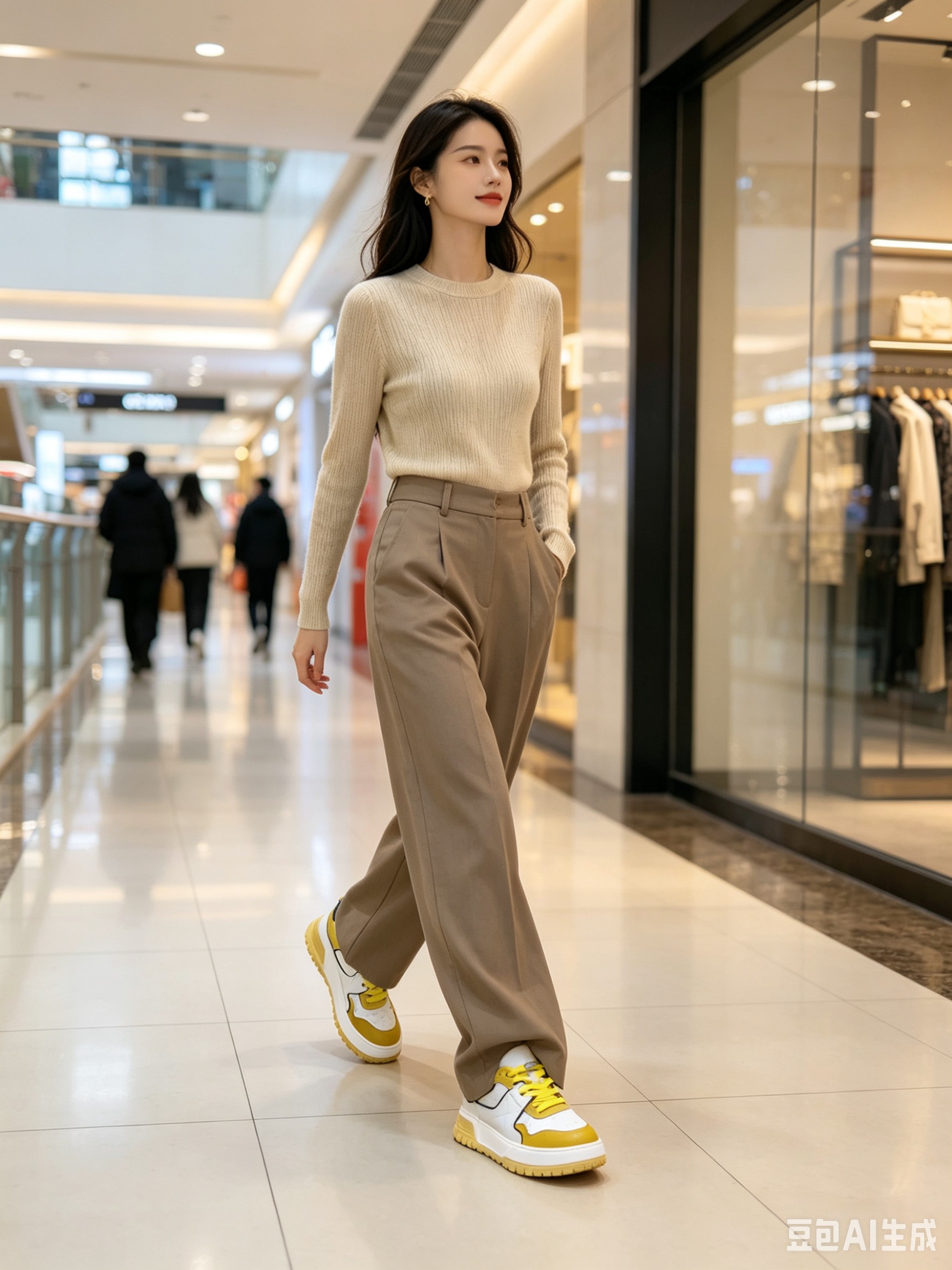 Custom Leather Low-Top Sneakers F076 photo 3