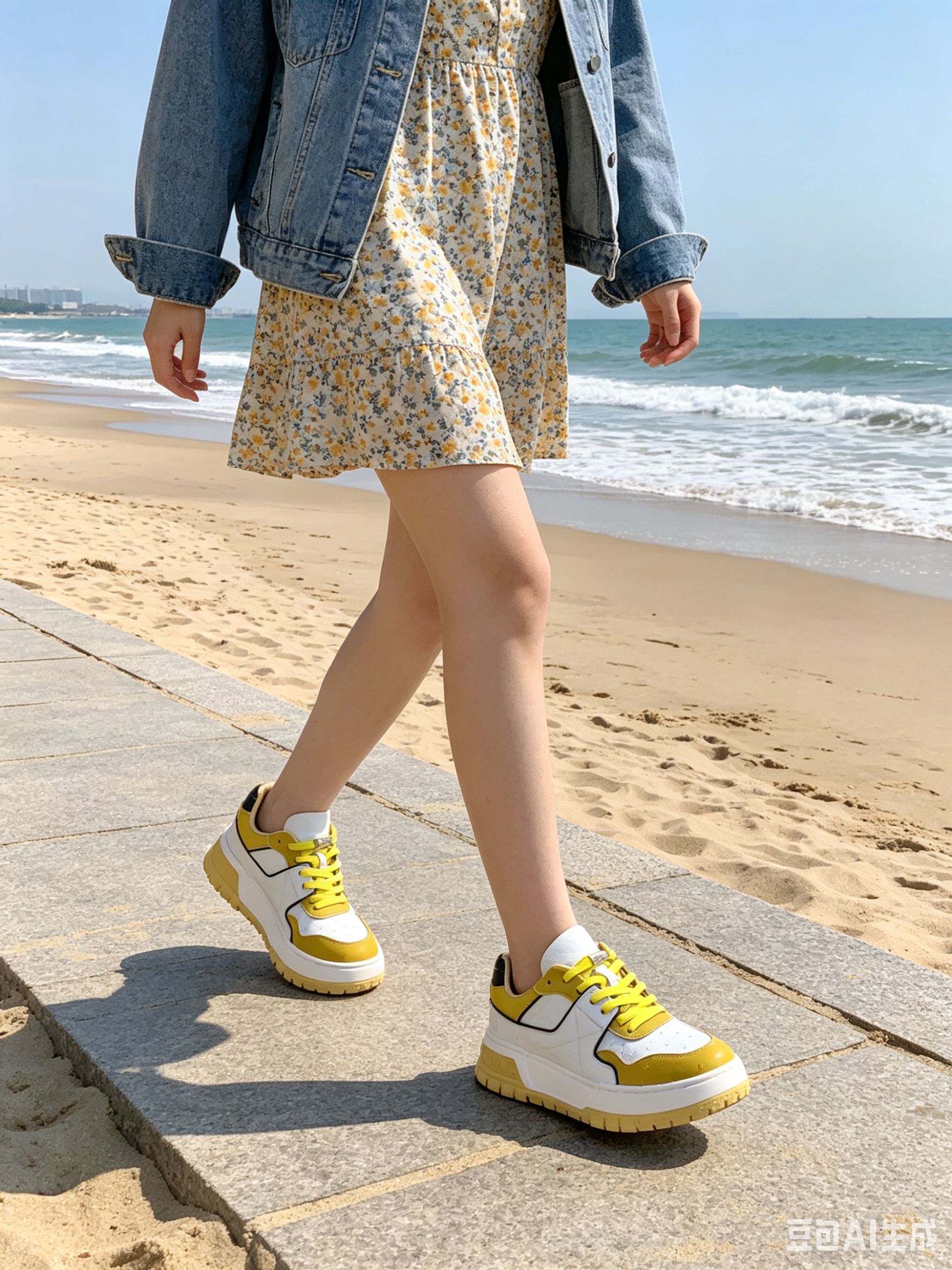 Custom Leather Low-Top Sneakers F076 photo 4