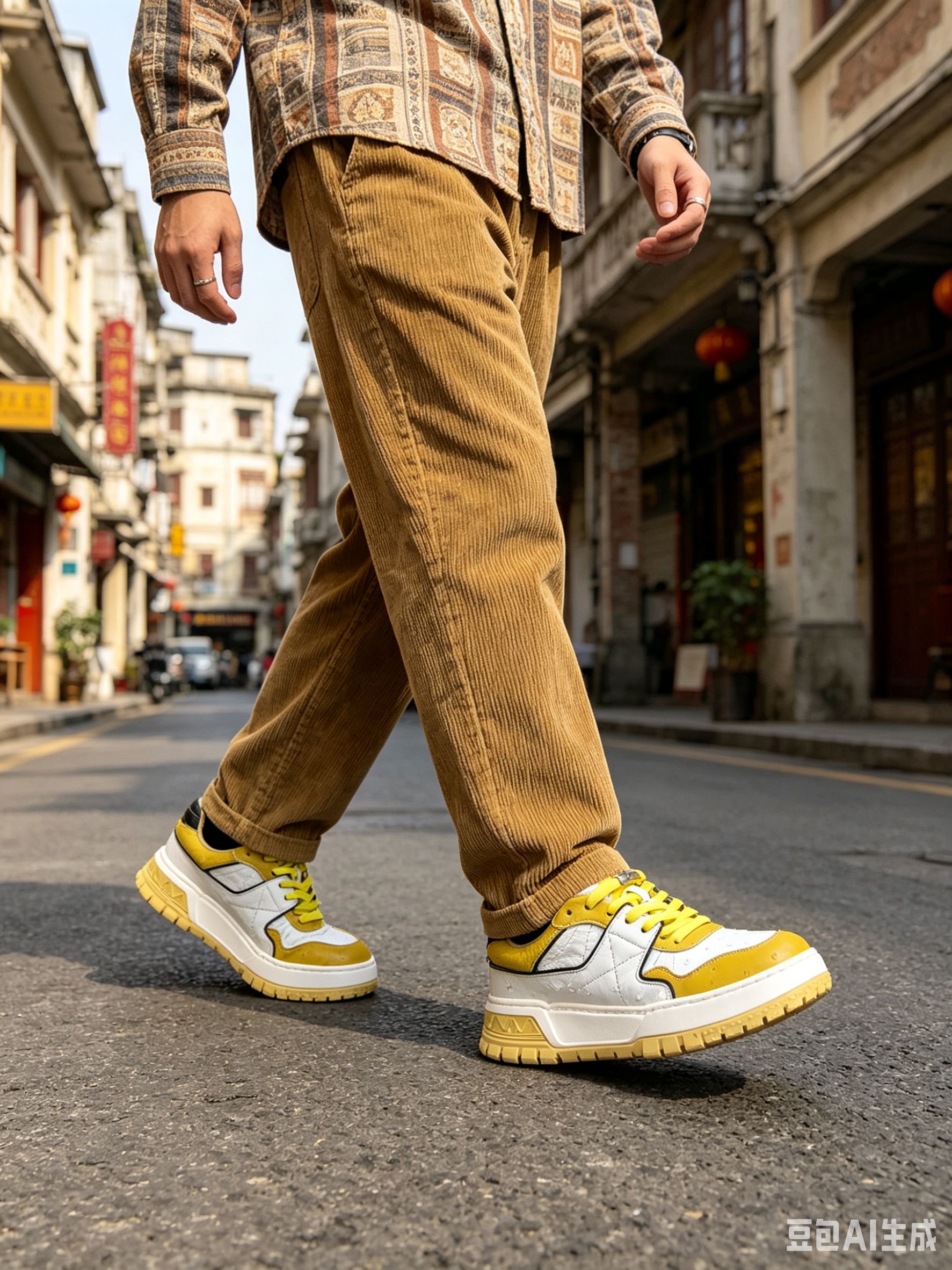 Custom Leather Low-Top Sneakers F076 photo 5