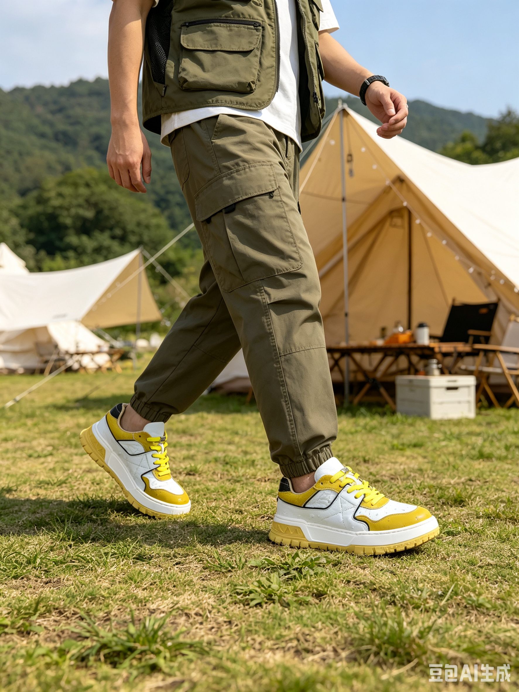 Custom Leather Low-Top Sneakers F076 photo 6