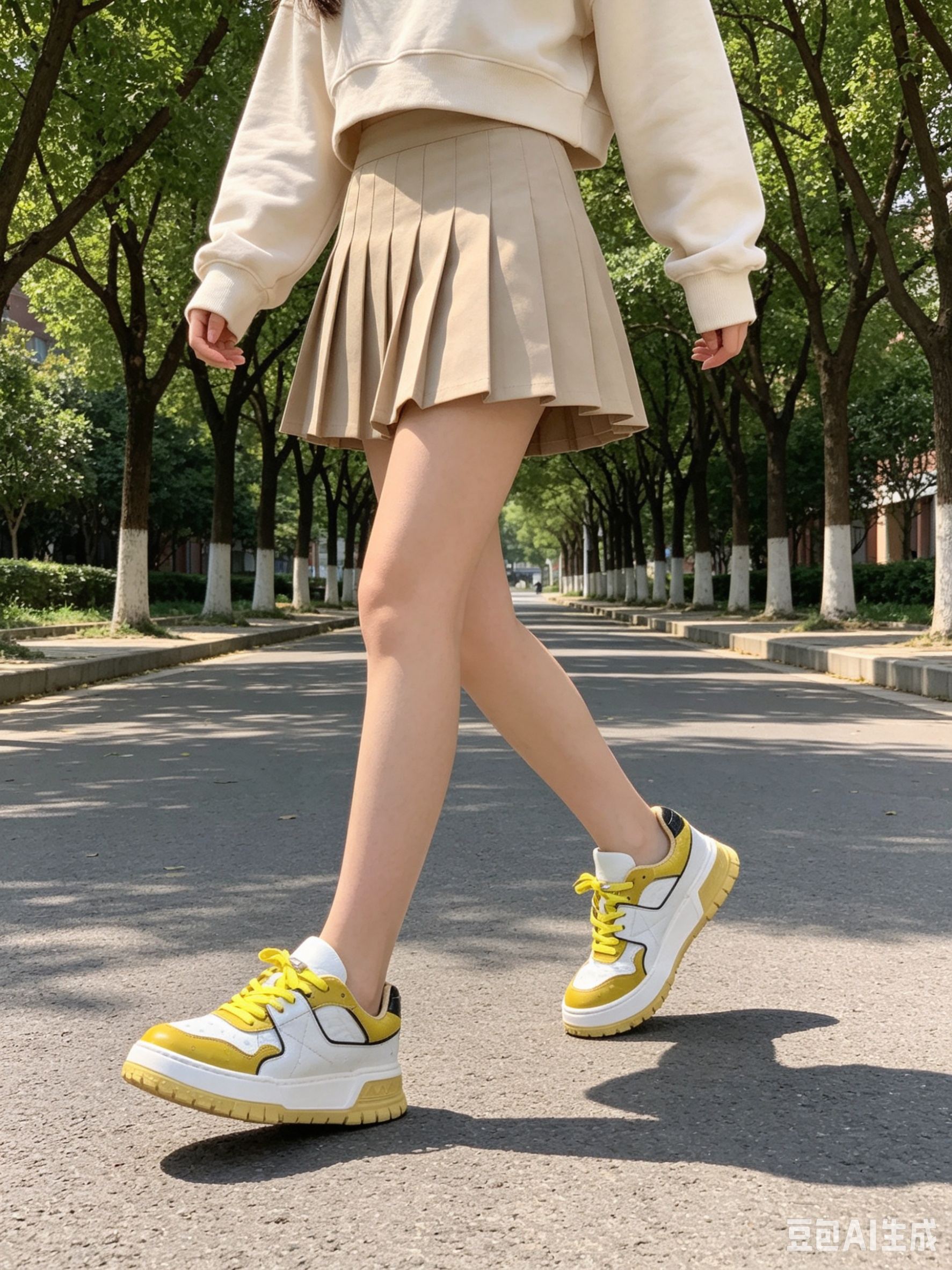 Custom Leather Low-Top Sneakers F076 photo 7
