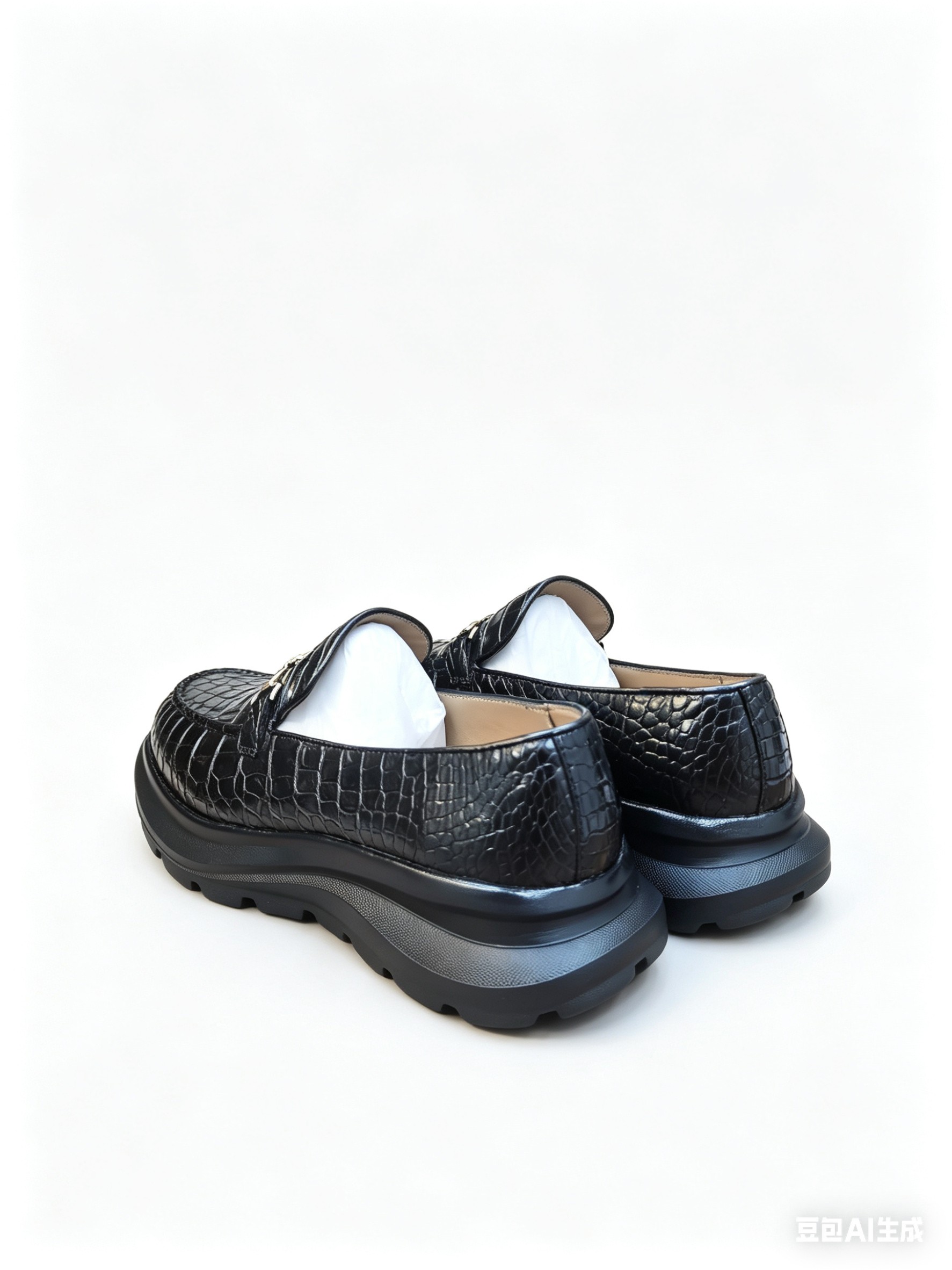 Crocodile Leather Loafers F086