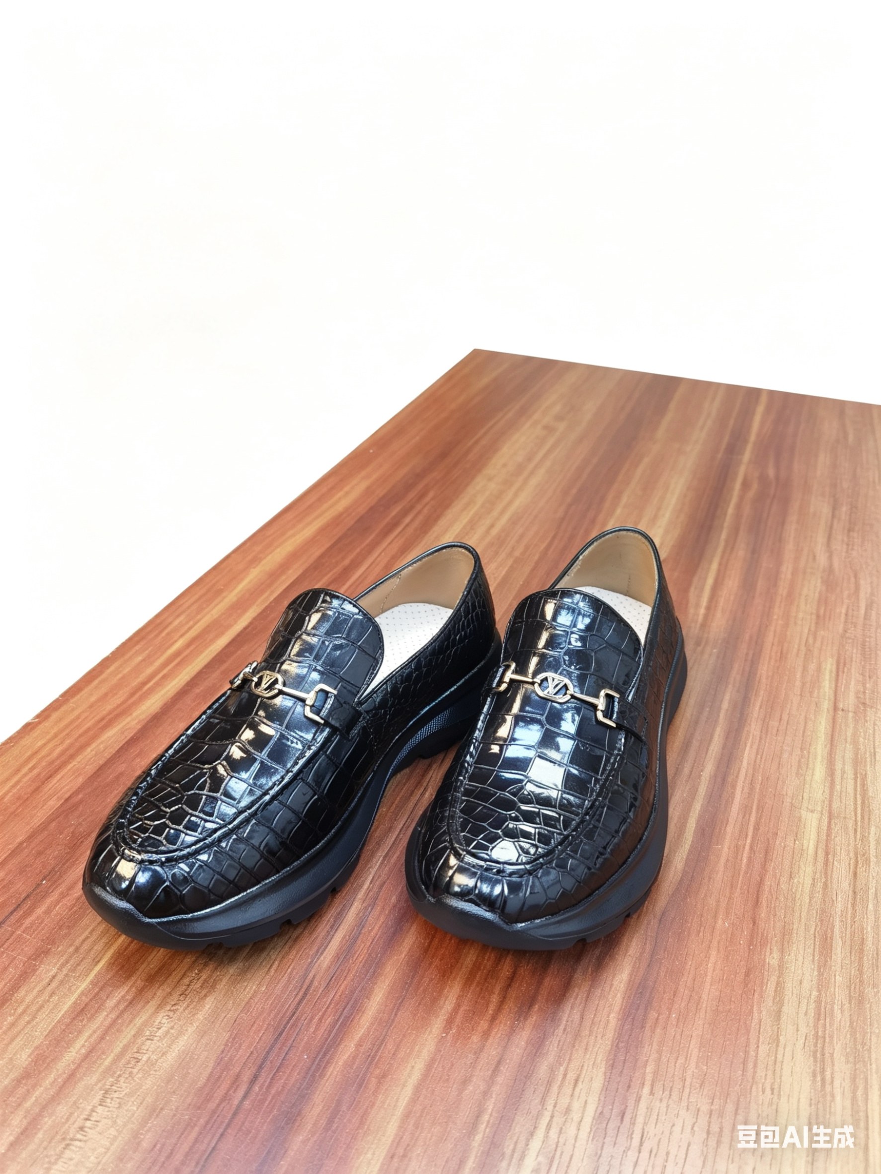 Crocodile Leather Loafers F086 photo 7