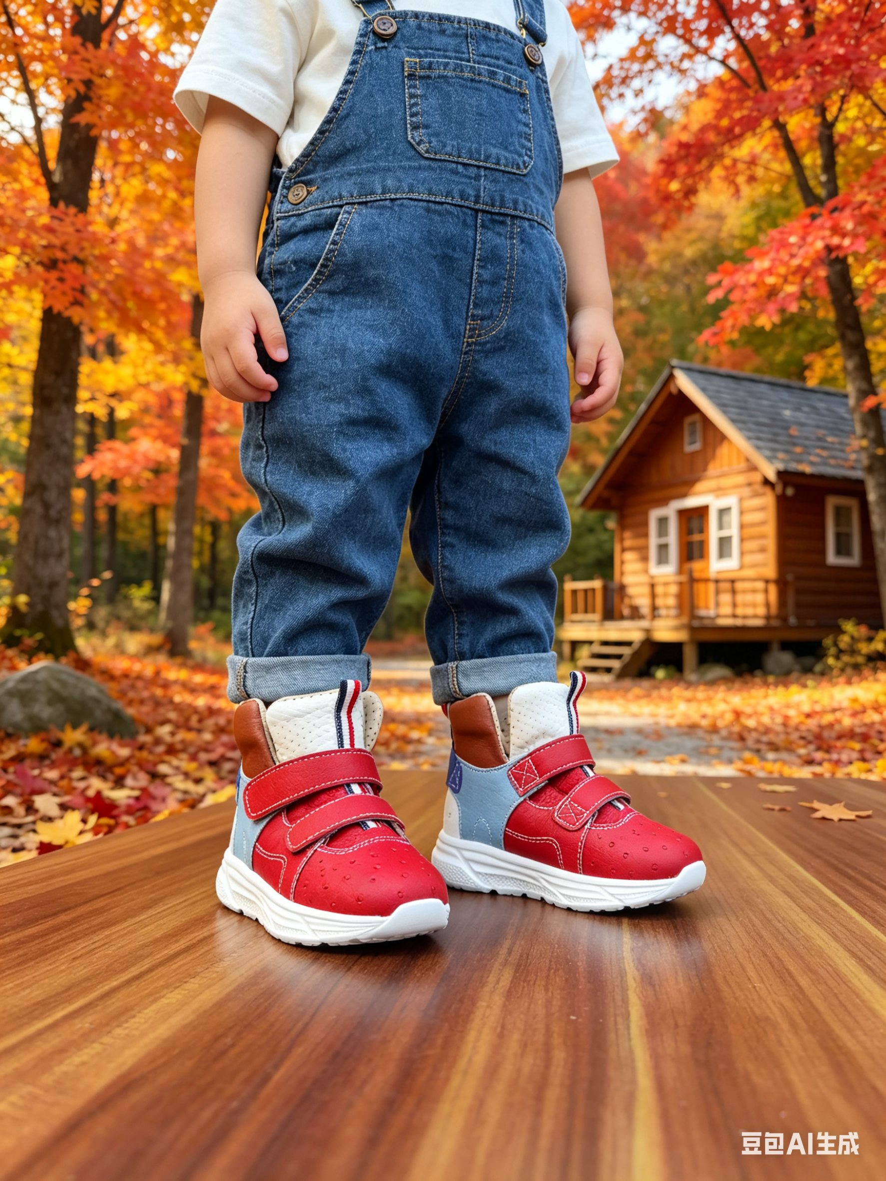 Ostrich Leather Kids Lightweight Breathable Casual Shoes F088