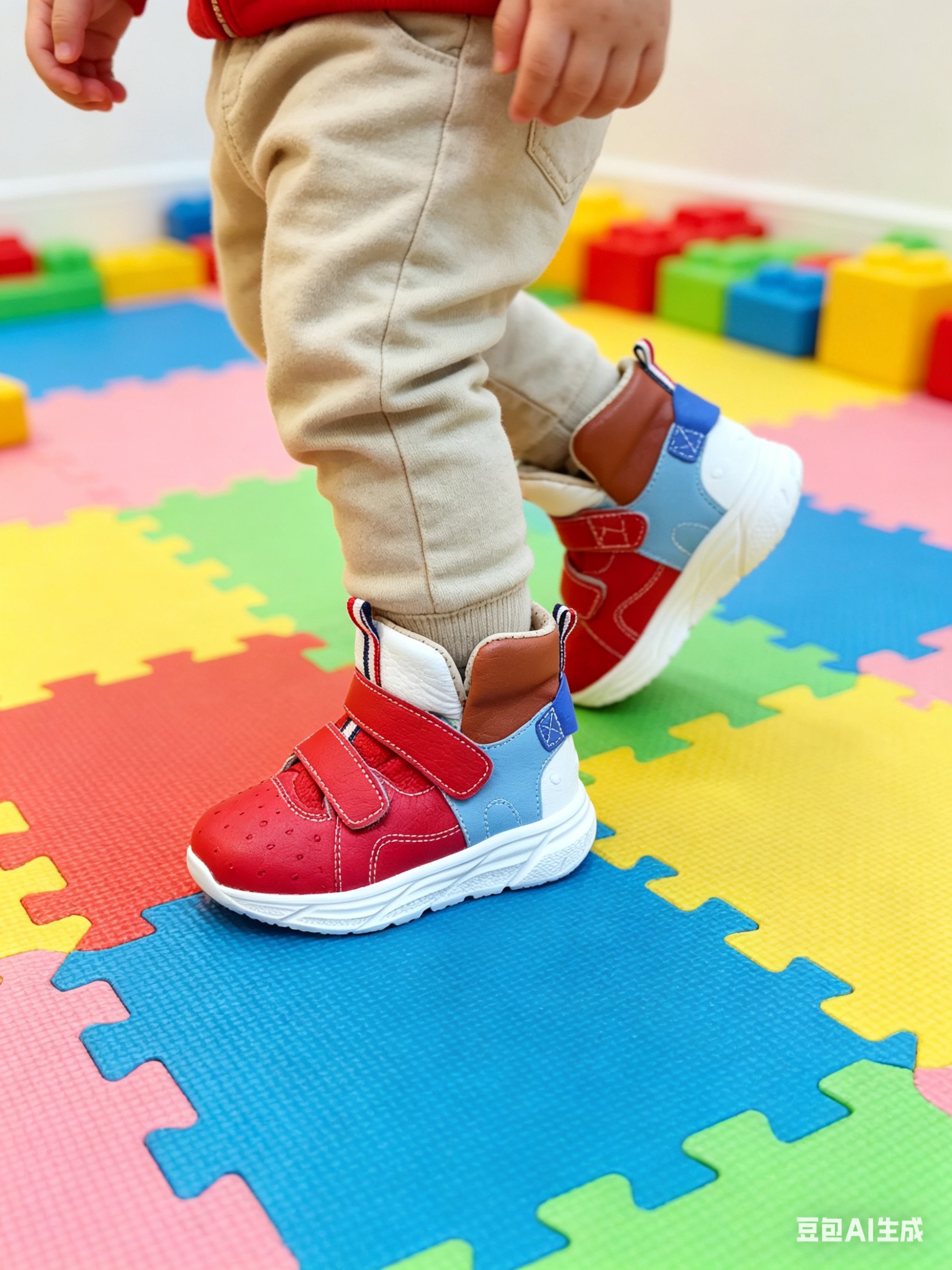 Ostrich Leather Kids Lightweight Breathable Casual Shoes F088 photo 6