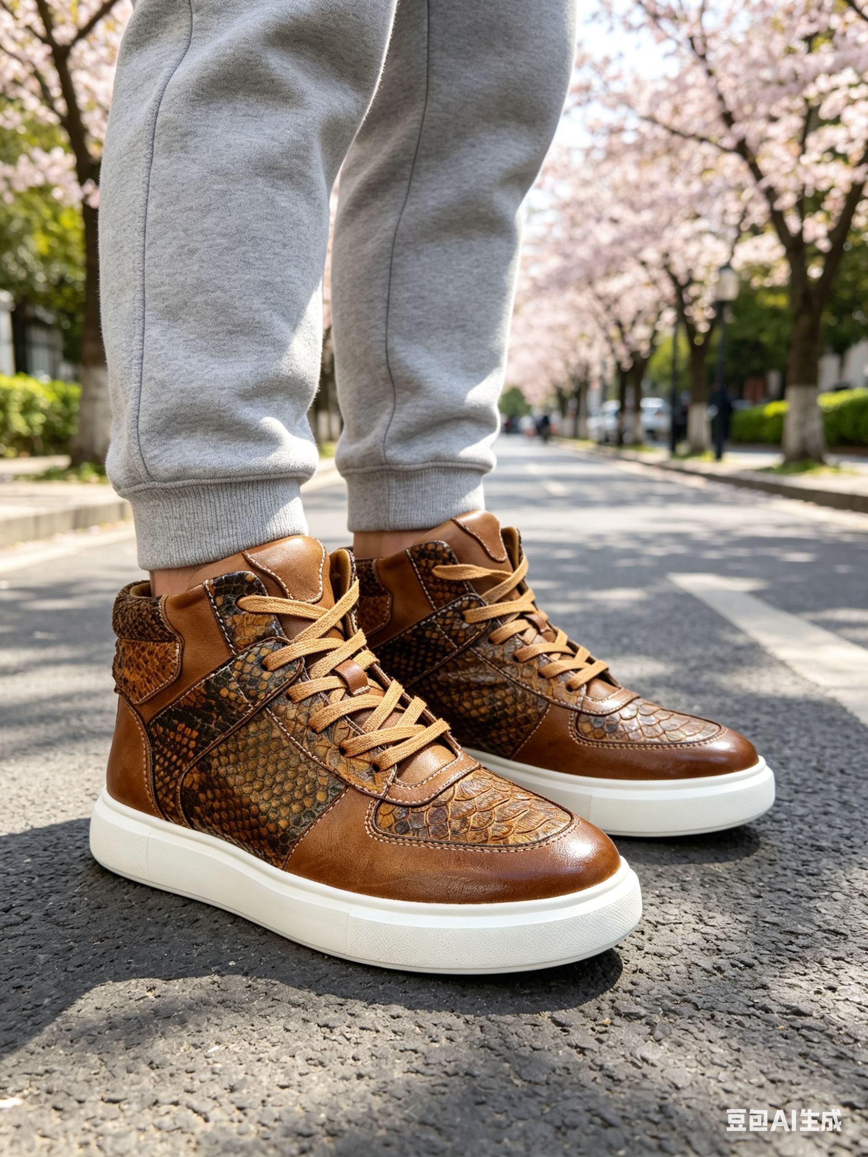 Horse Leather Washed Spring-Summer Boots F089 photo 6