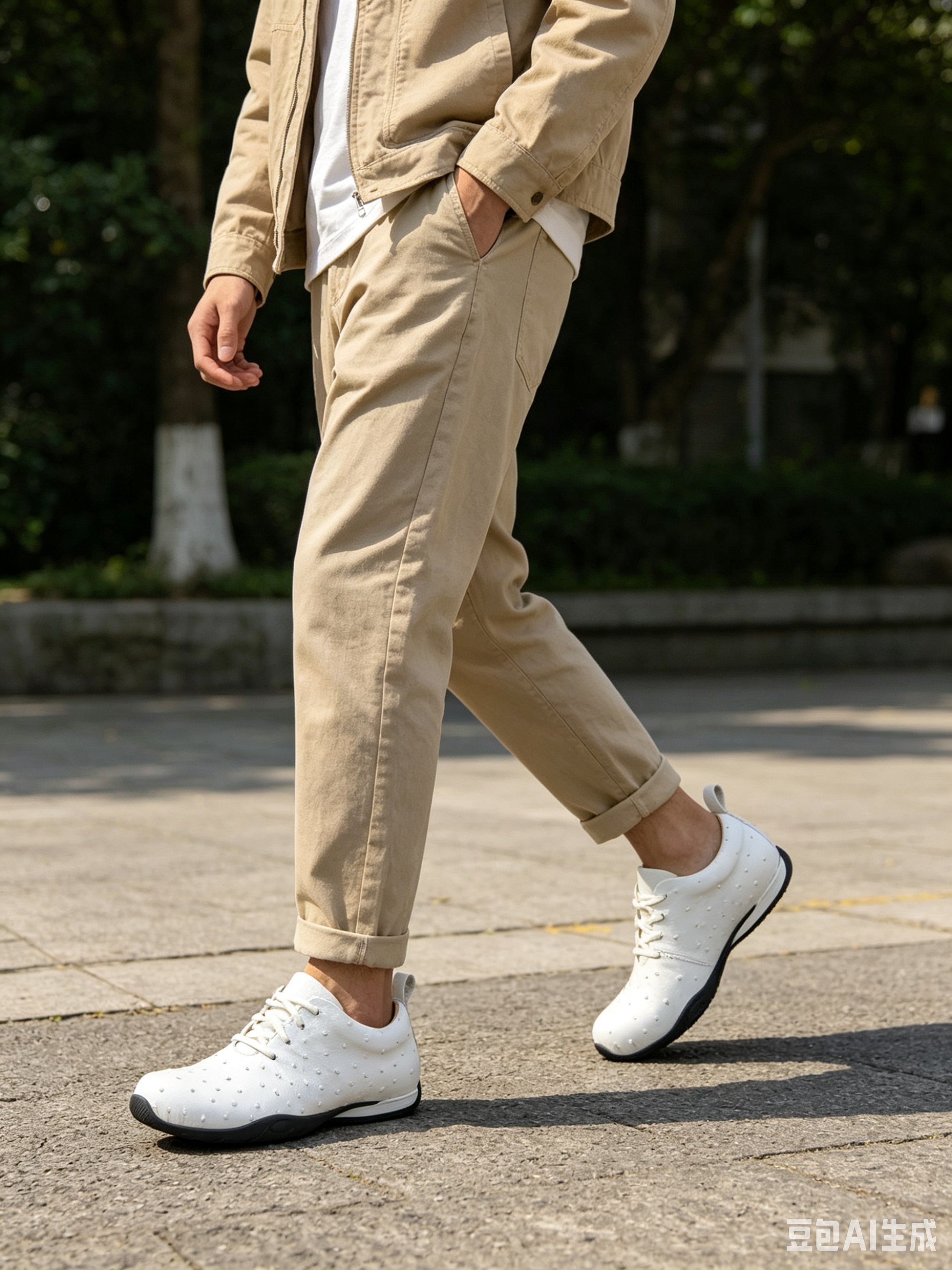 Ostrich Leather Studded Custom Casual Shoes FOS013 photo 3