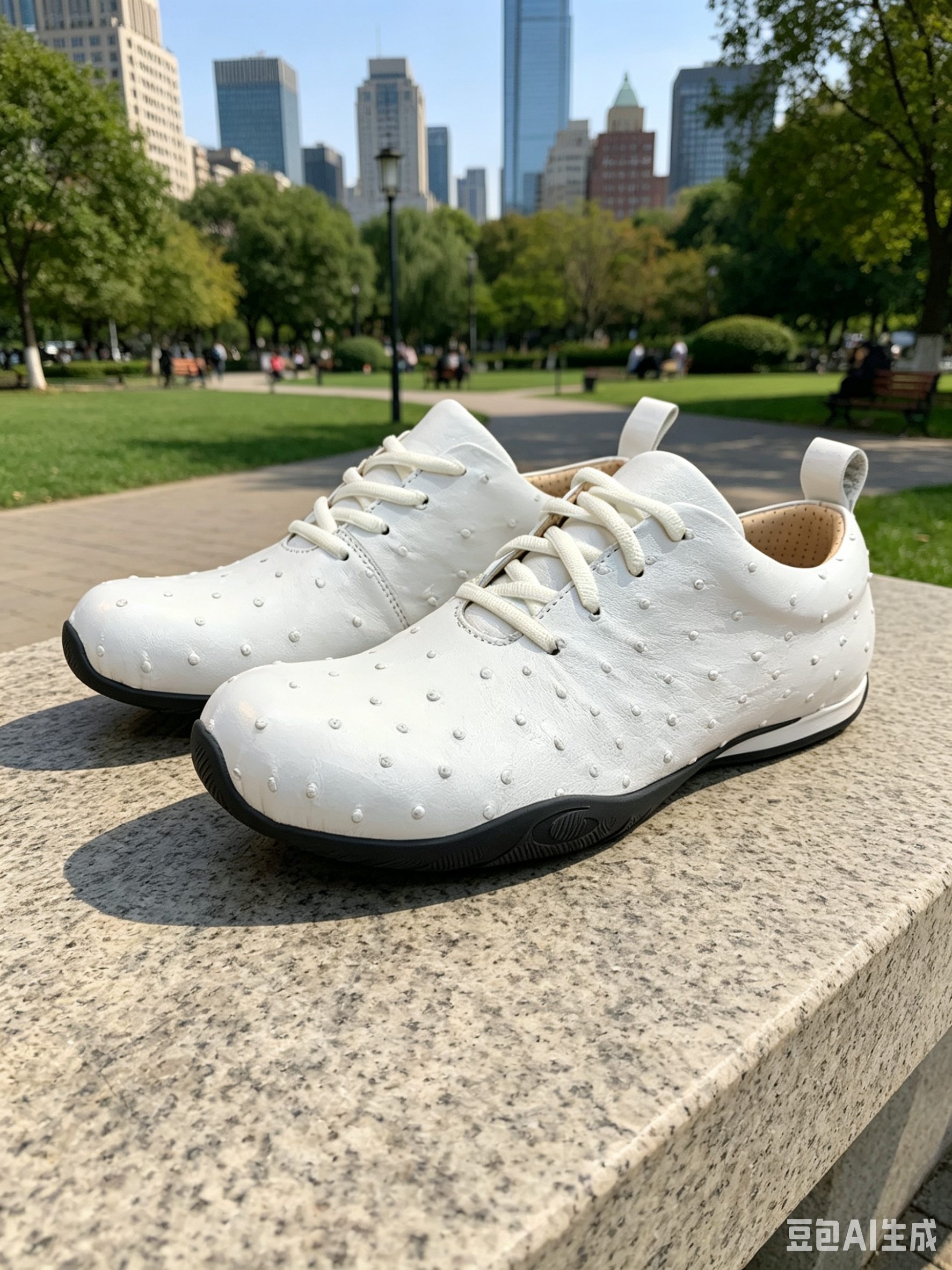 Ostrich Leather Studded Custom Casual Shoes FOS013 photo 5