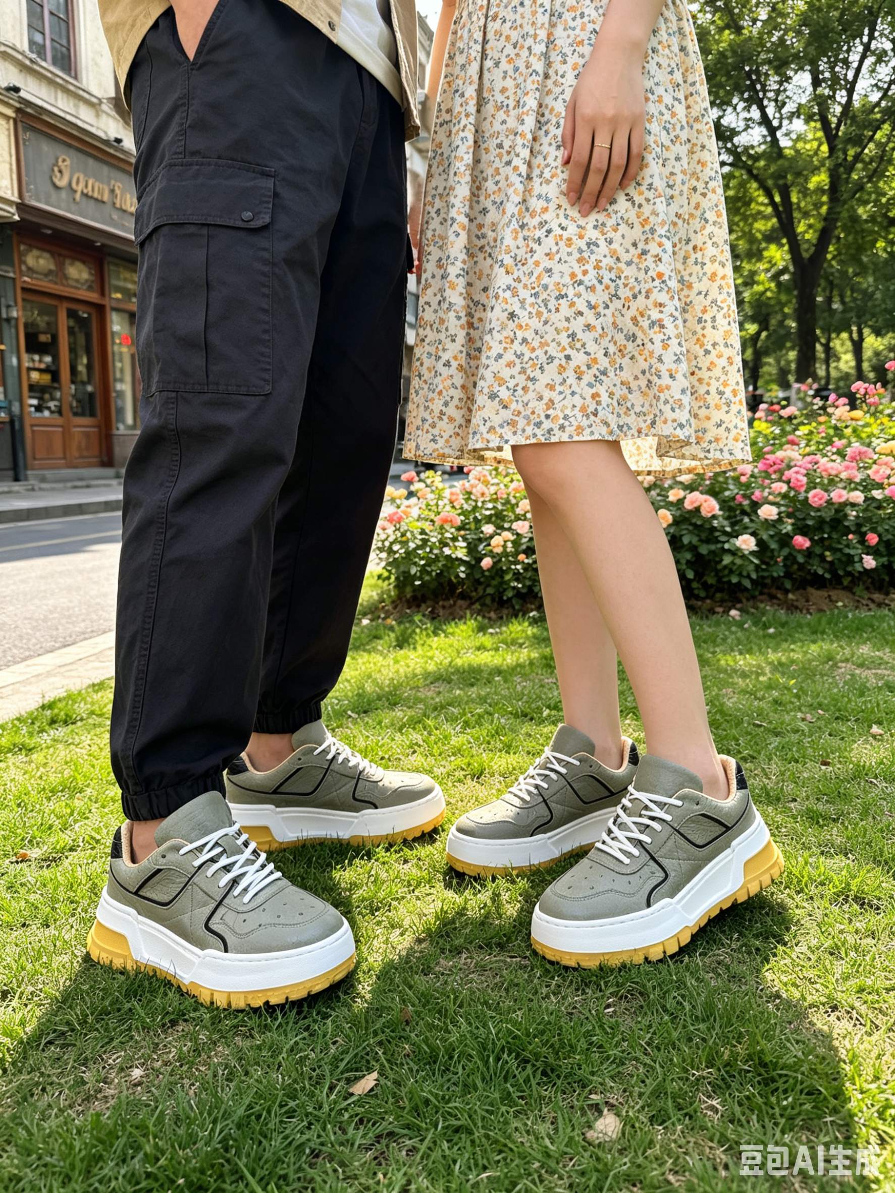 Ostrich Leather Lightweight Low-Top Sneakers FOS027