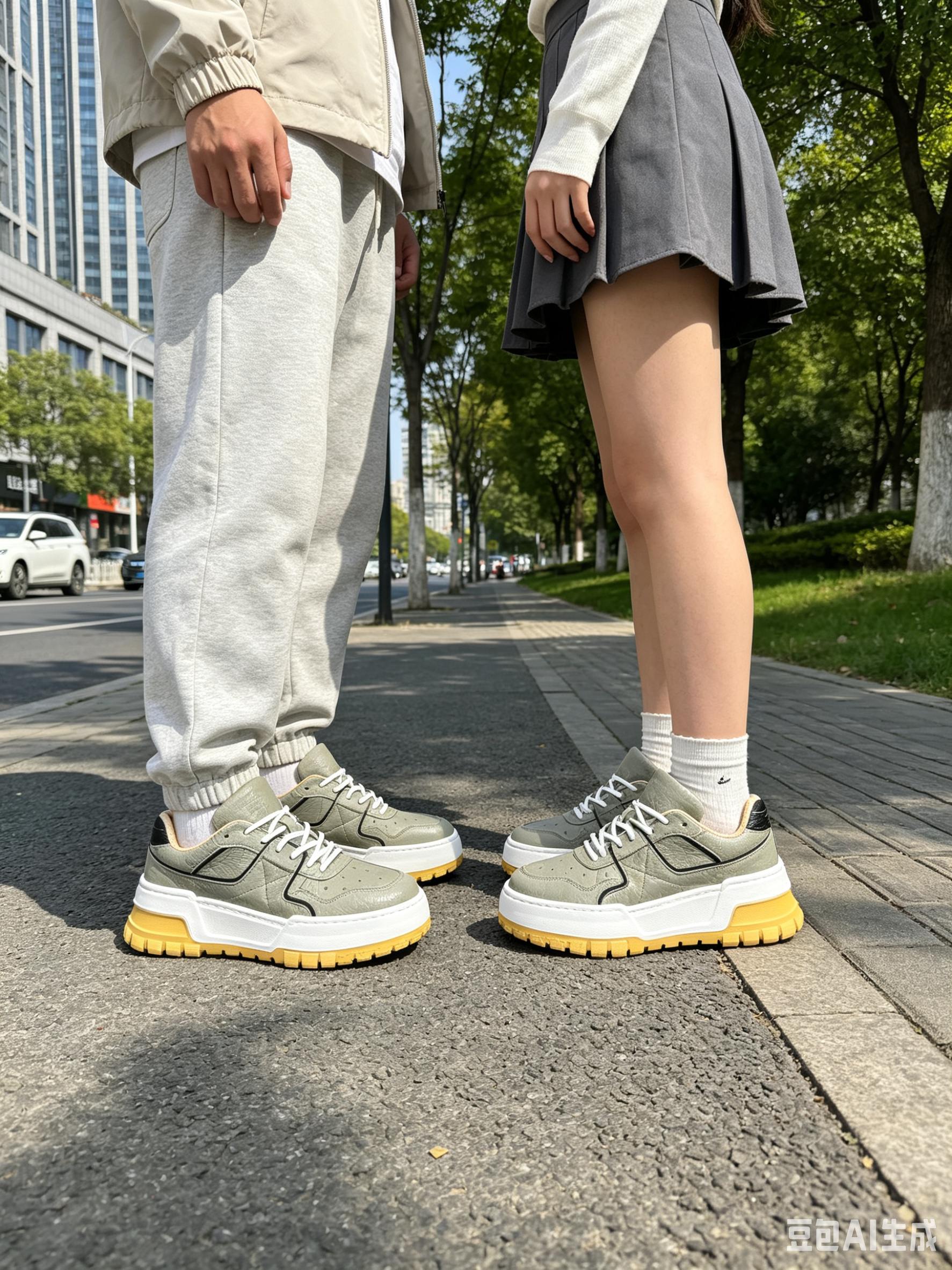 Ostrich Leather Lightweight Low-Top Sneakers FOS027