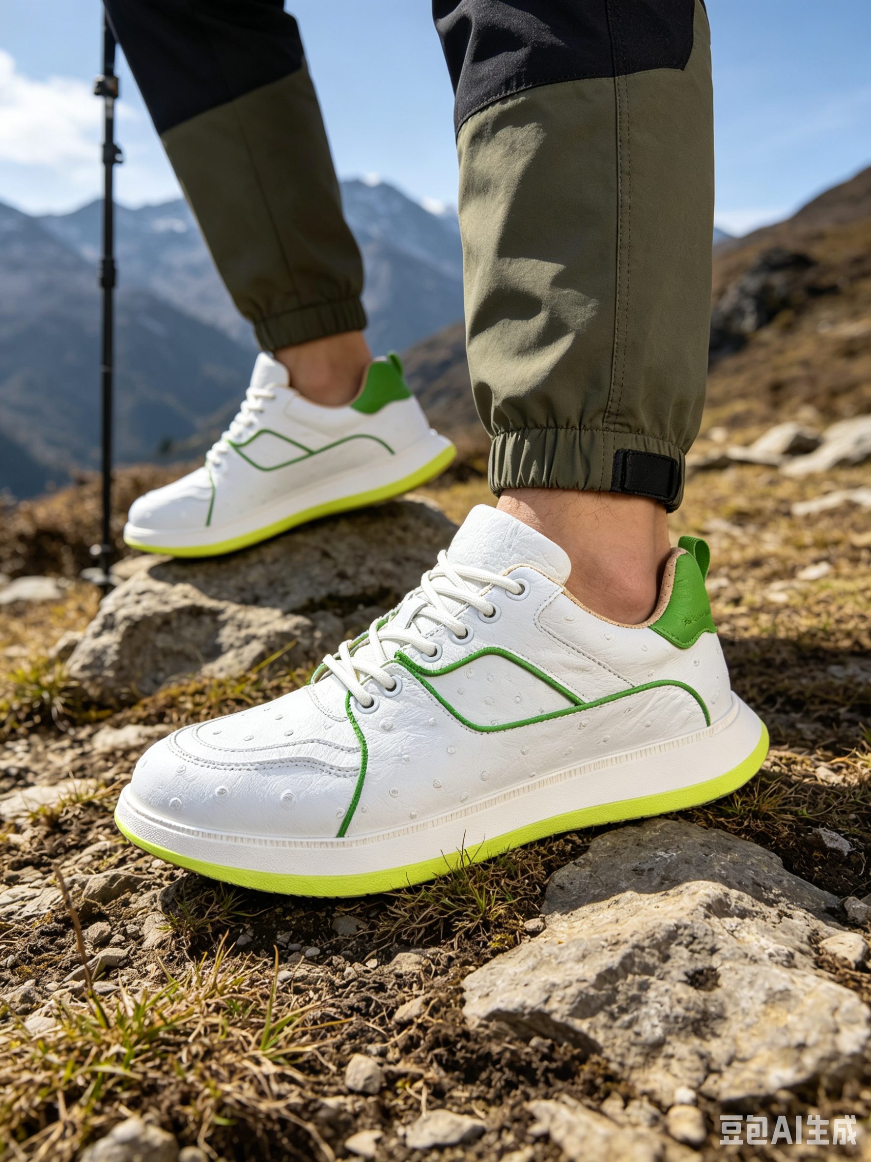 Ostrich Leather Custom Low-Top Sneakers FOS028 photo 5