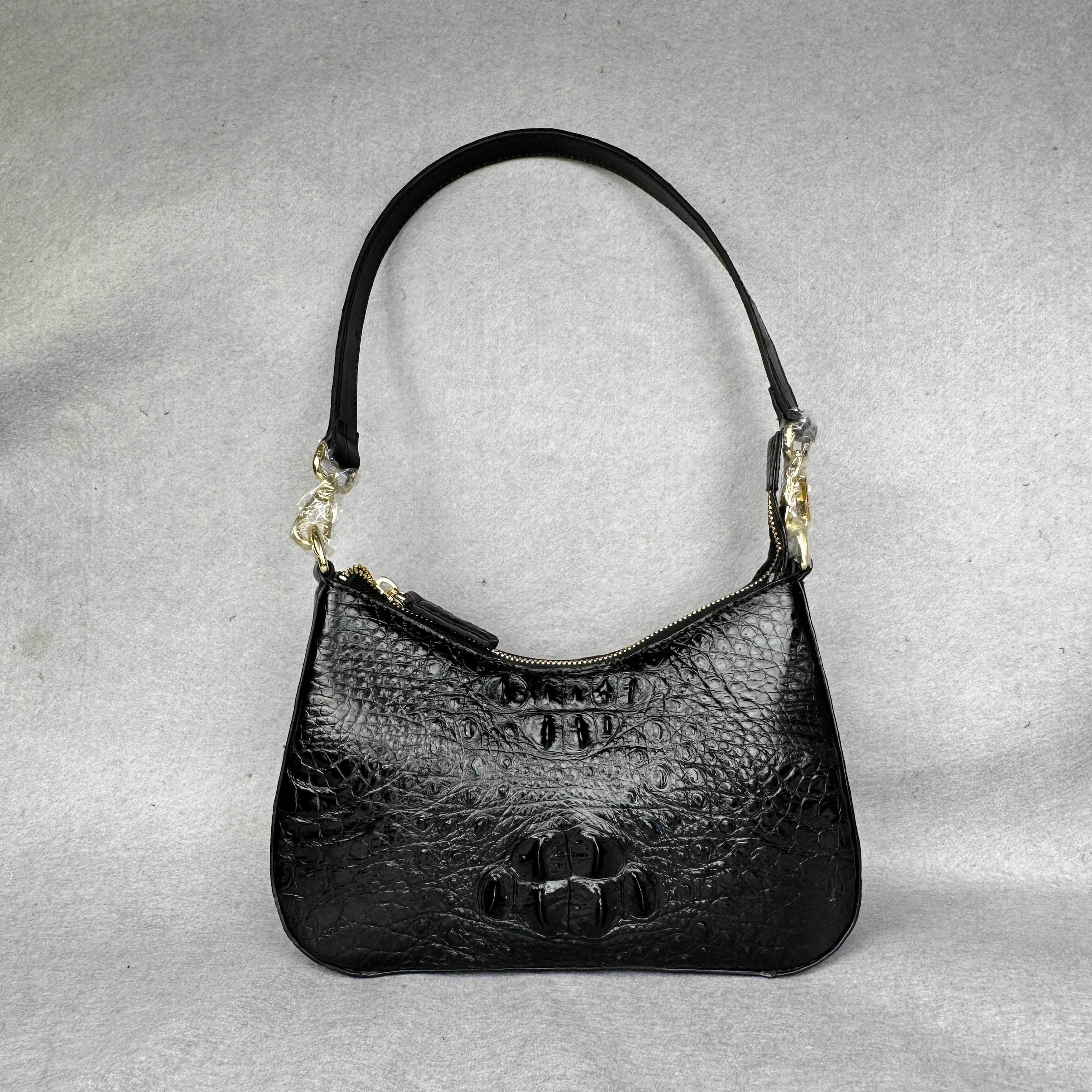 Crocodile Leather Women's Hornback 25 x 17 x 7.5cm Lightweight Underarm Bag HCB010