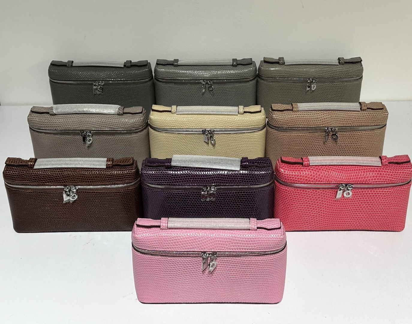 Lizard Leather 19cm Top Handle Bag Collection WLB050