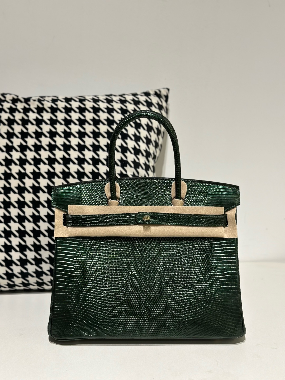 Lizard Leather 30cm Top Handle Tote Bag Collection WLB093